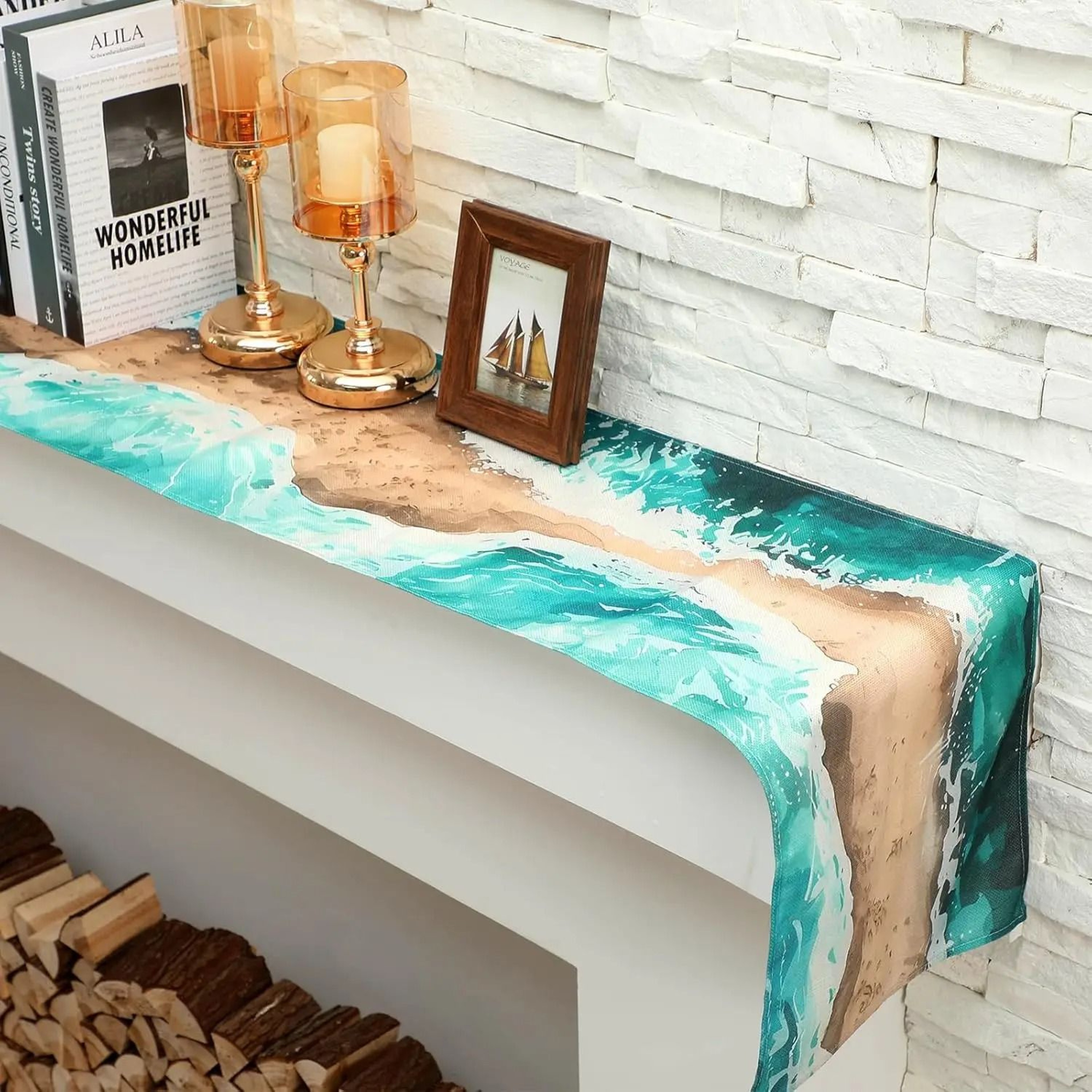 Passover Linen Table Runner Jewish Pesach Seder Table Decor 3