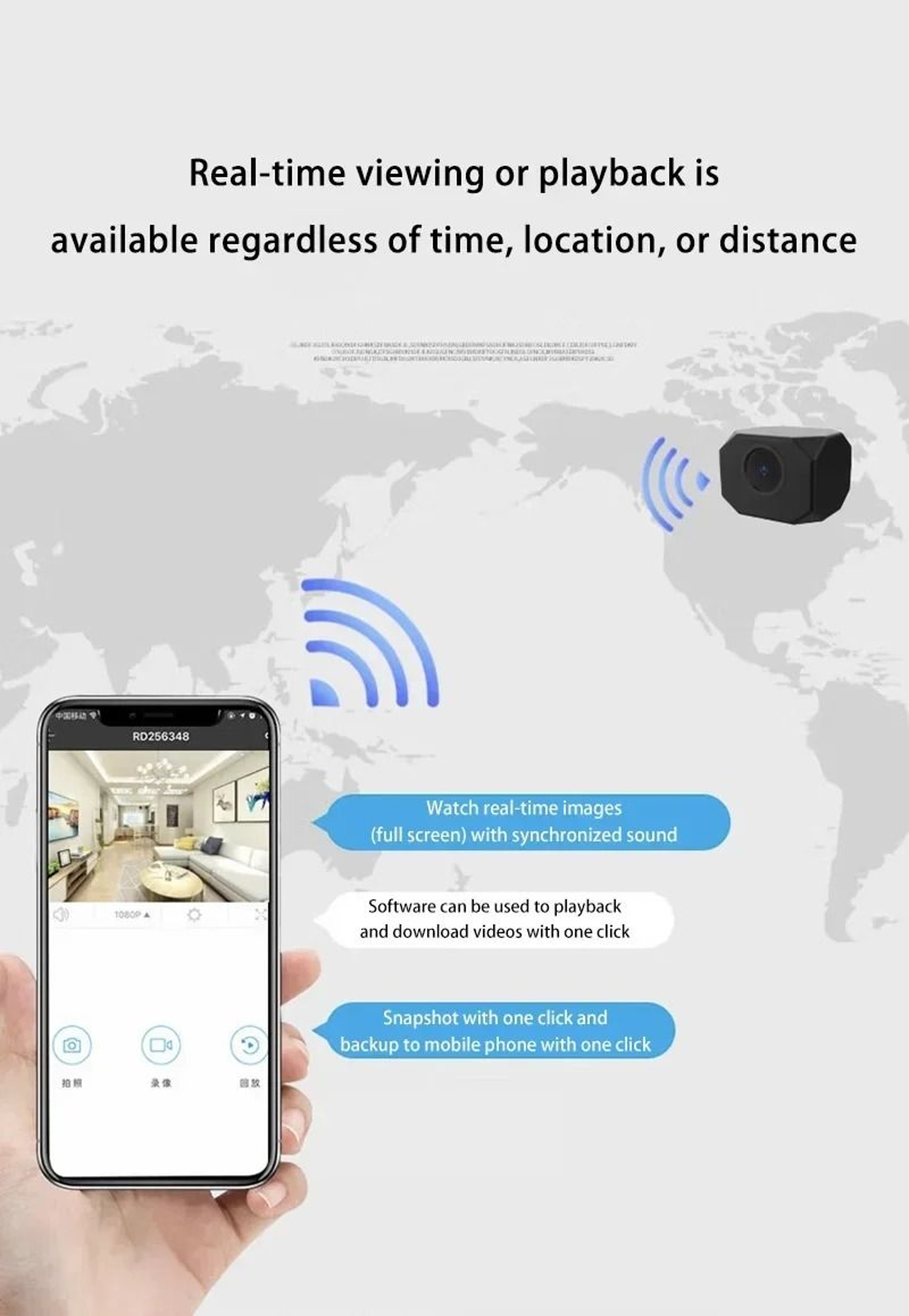 4K Mini WiFi Security Camera With Remote Monitoring  Motion Detection 2