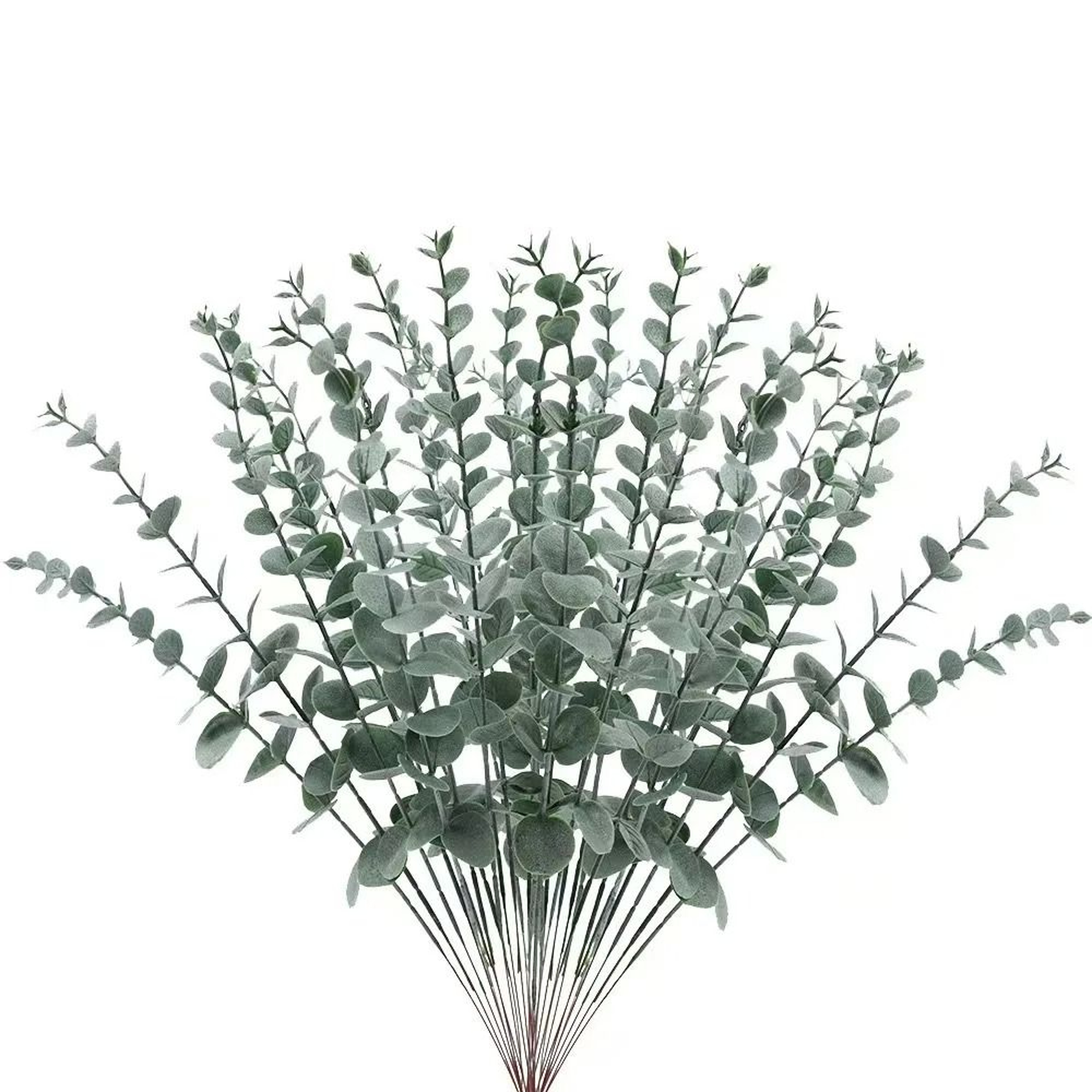 1020PCS Artificial Eucalyptus Stems Realistic Faux Greenery Bouquet For Home  Wedding Decor 7