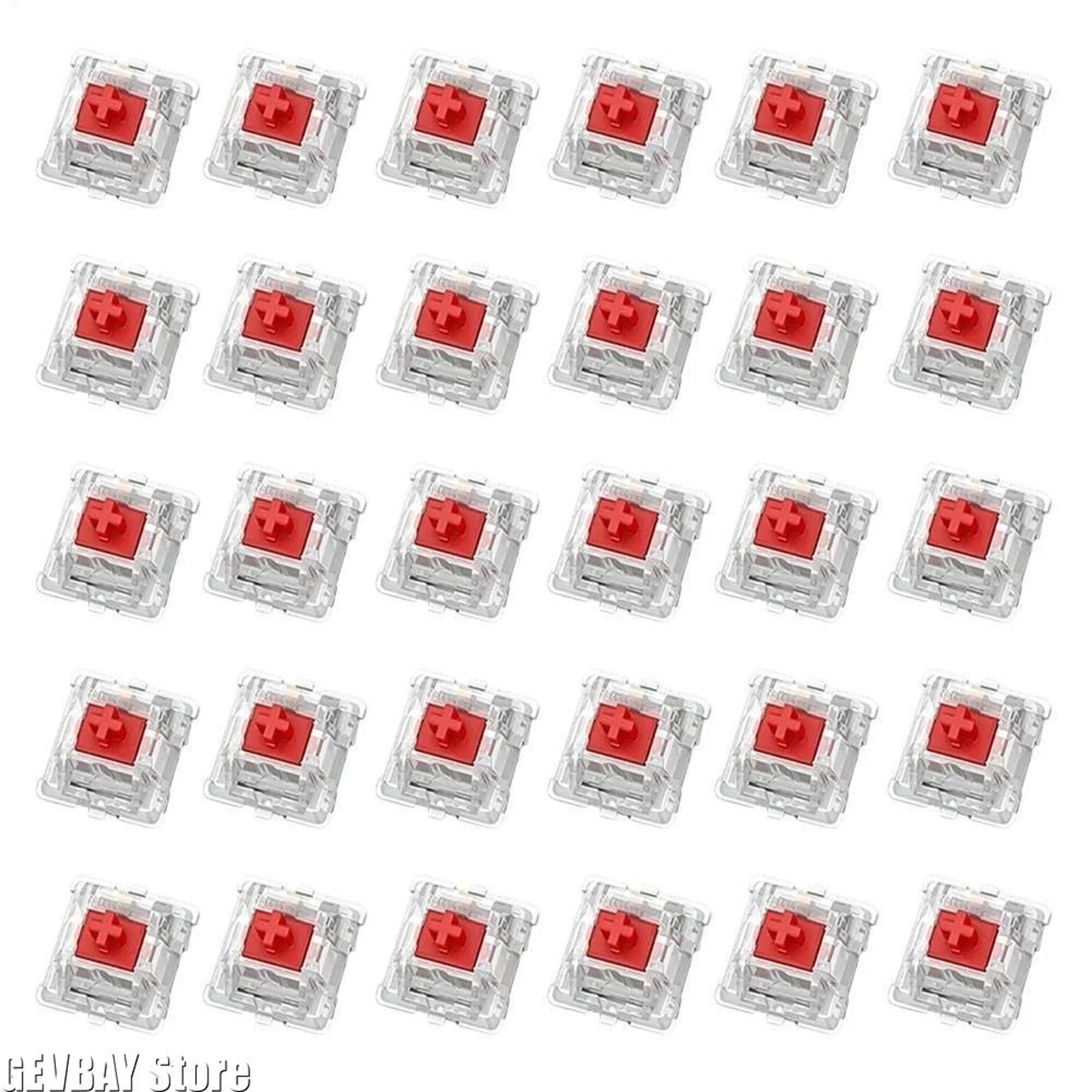 30PCS Mechanical Keyboard Tactile Switch Set  2 Pin Clicker Replacement For DIY Keyboards 3