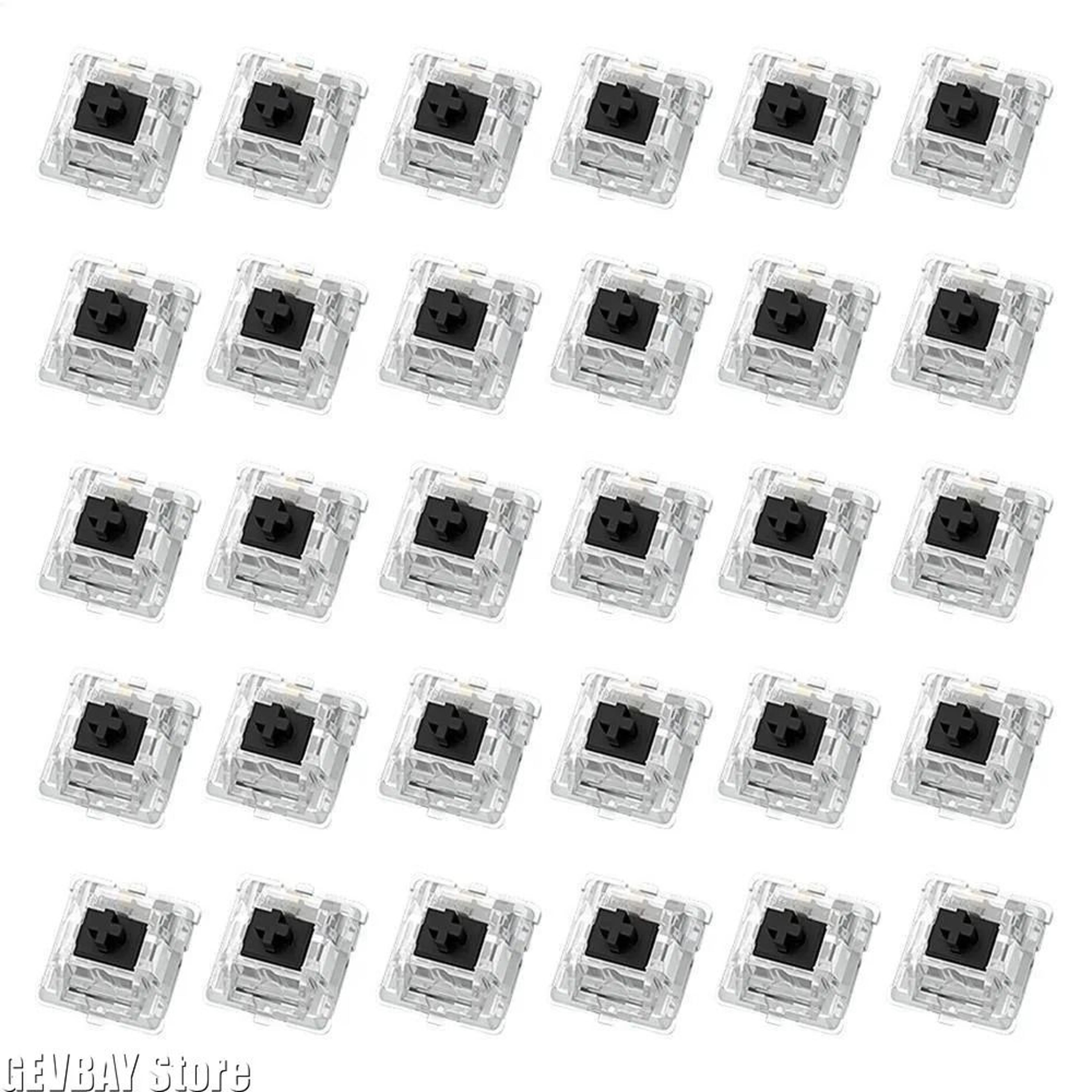 30PCS Mechanical Keyboard Tactile Switch Set  2 Pin Clicker Replacement For DIY Keyboards 5