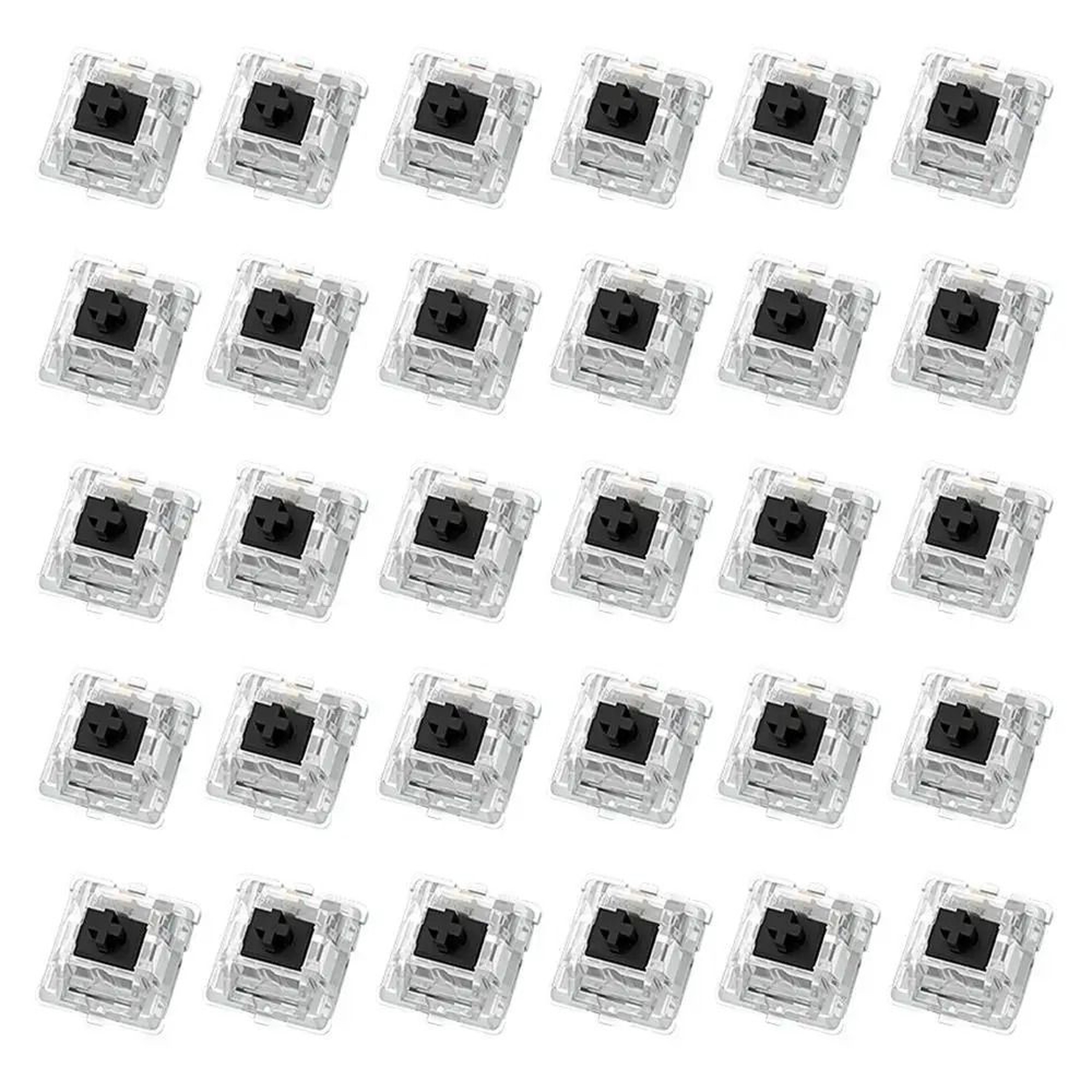 30PCS Mechanical Keyboard Tactile Switch Set  2 Pin Clicker Replacement For DIY Keyboards 7