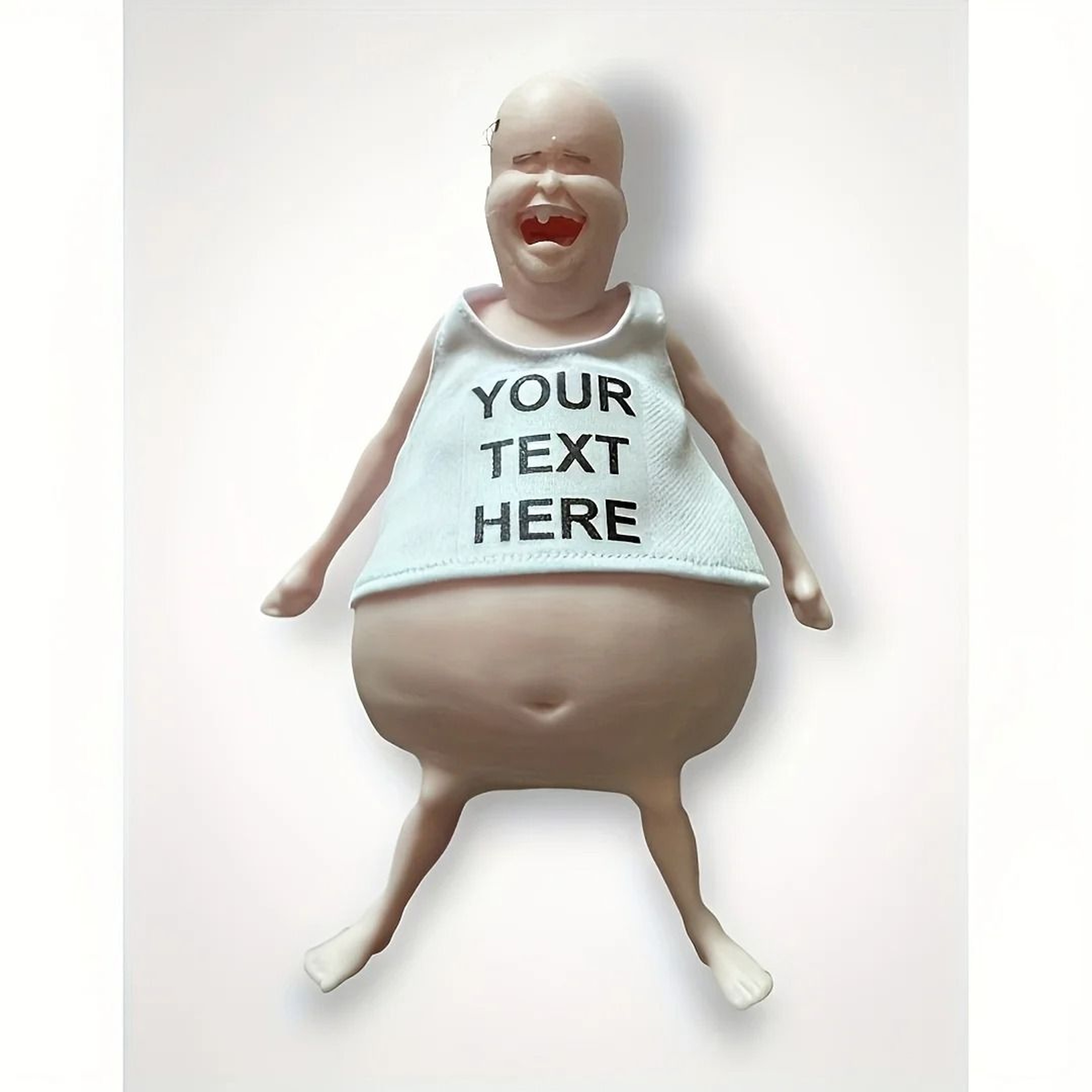 Funny Belly Doll Silicone Squishy Toy Quirky Desk Decor With Expressive Eyes 5