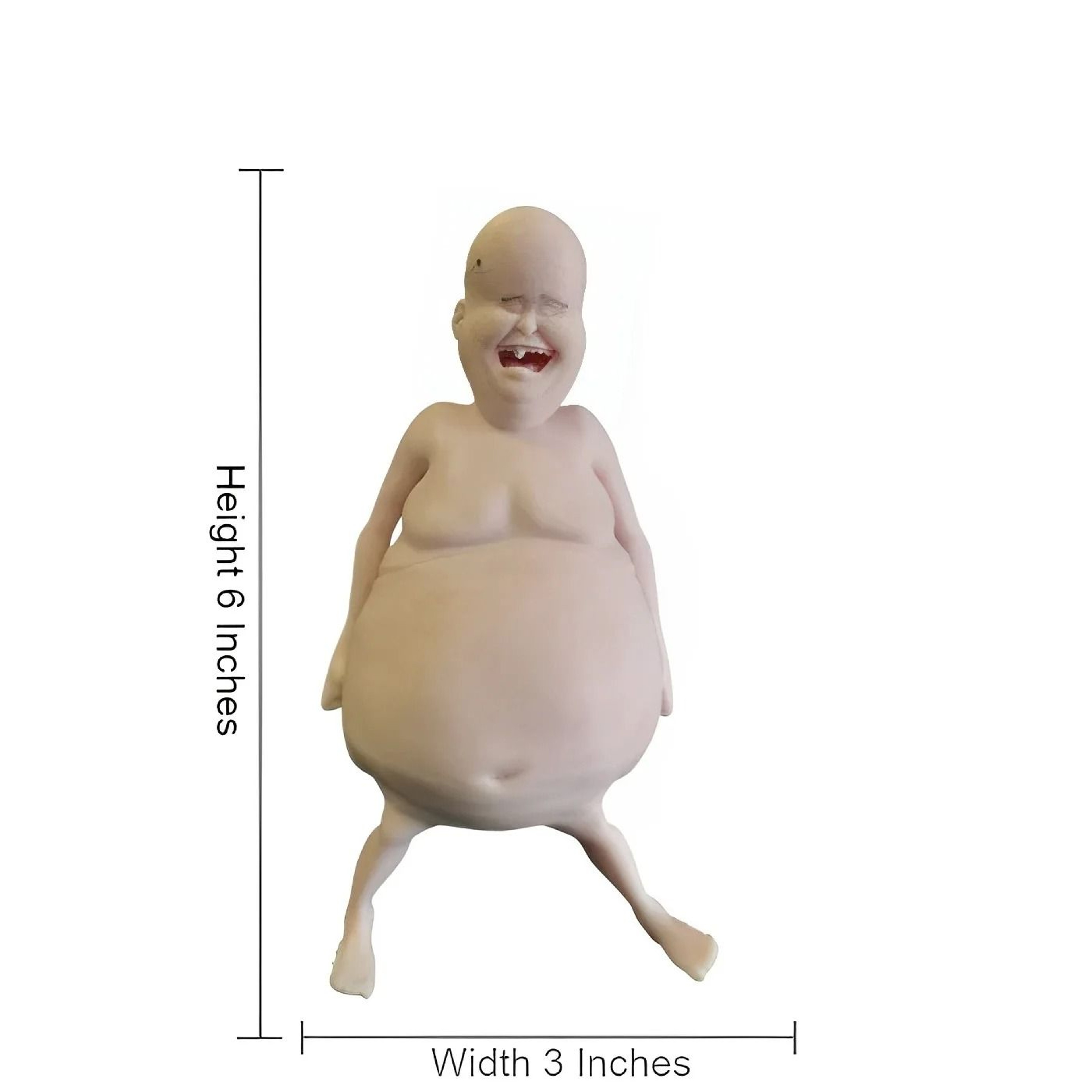 Funny Belly Doll Silicone Squishy Toy Quirky Desk Decor With Expressive Eyes 6