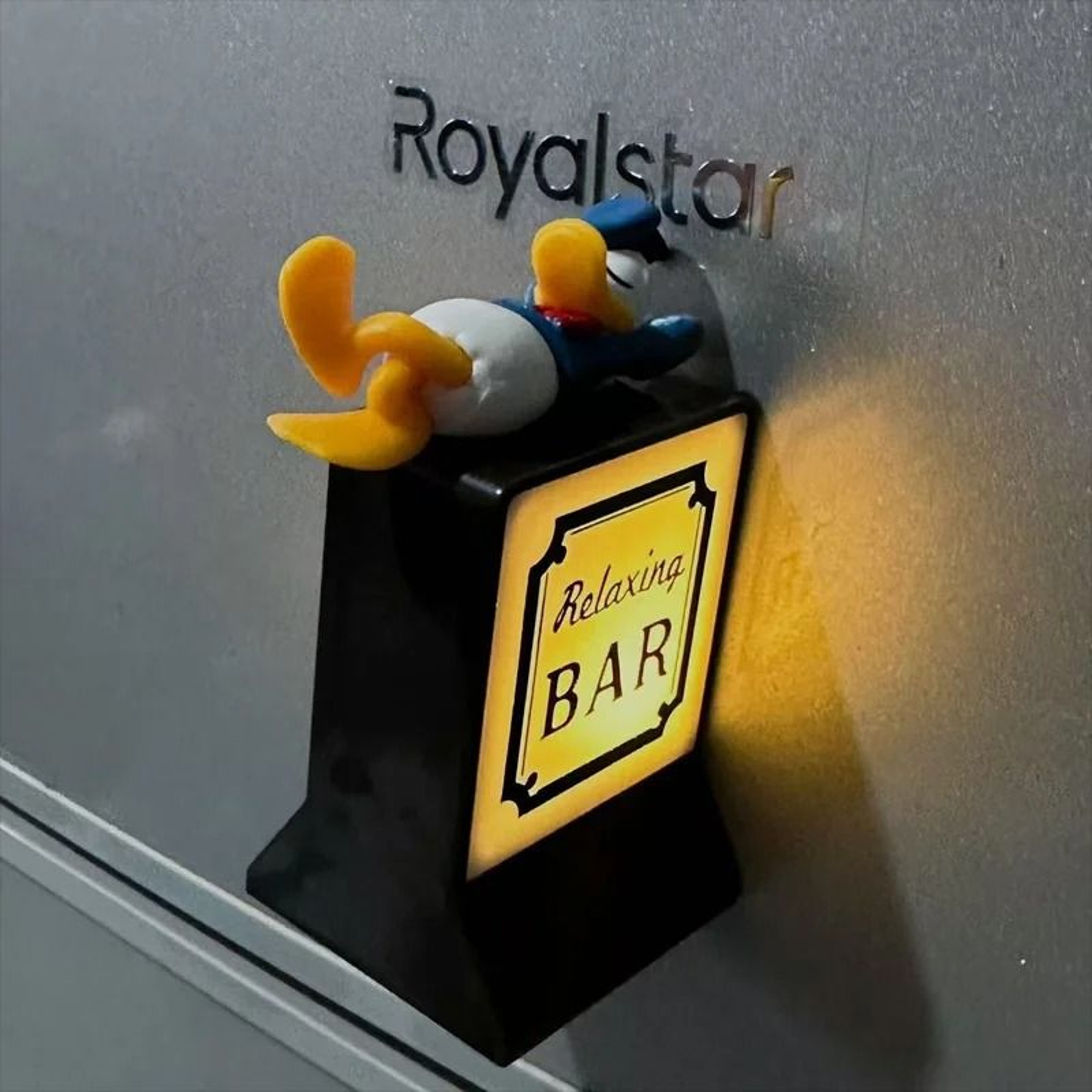 Magnetic LED Convenience Store Fridge Sticker  TouchControl Luminous Lawson Style Decor 3