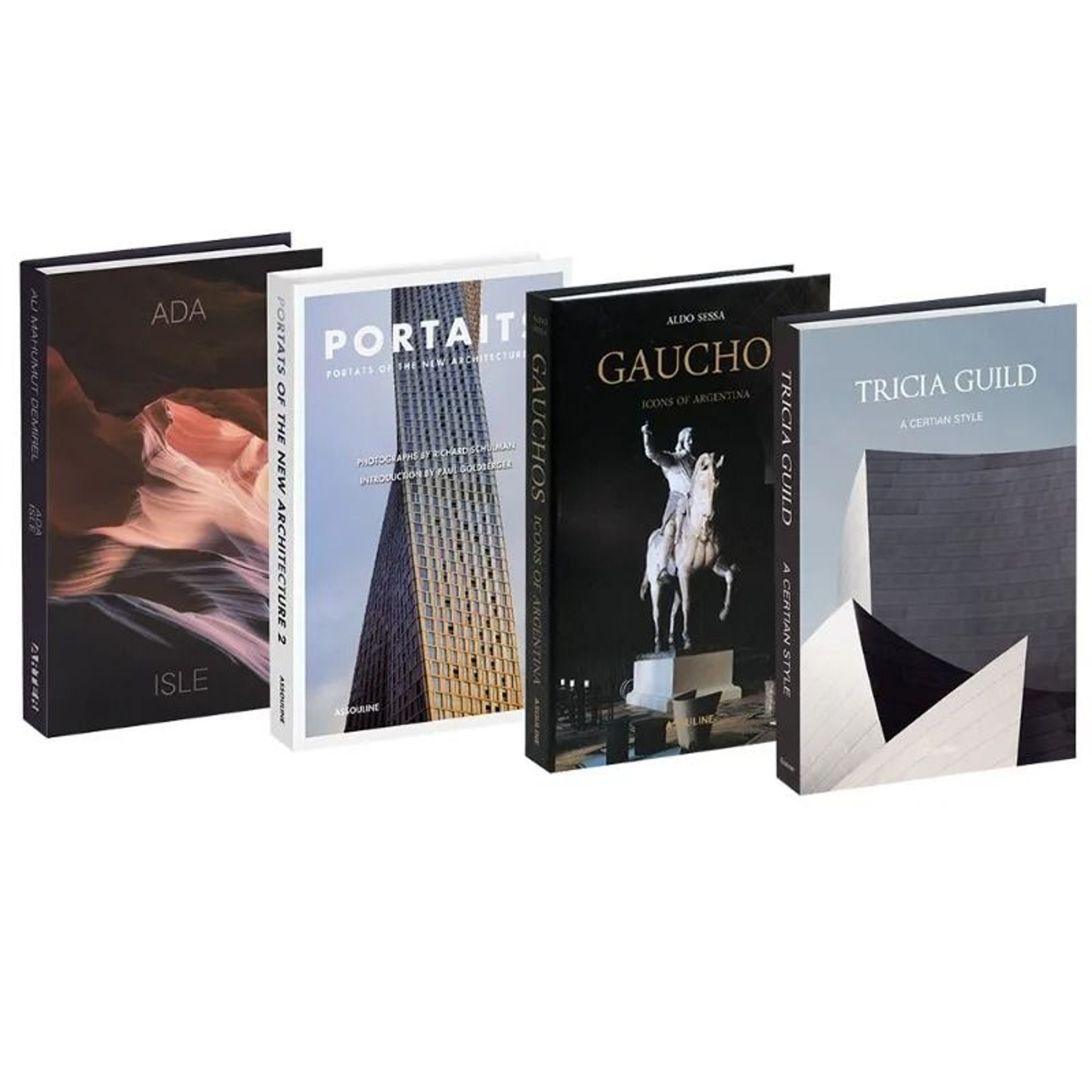 Modern Aesthetic Faux Book Set For Coffee Table  Bookshelf Decor 4pcs 13