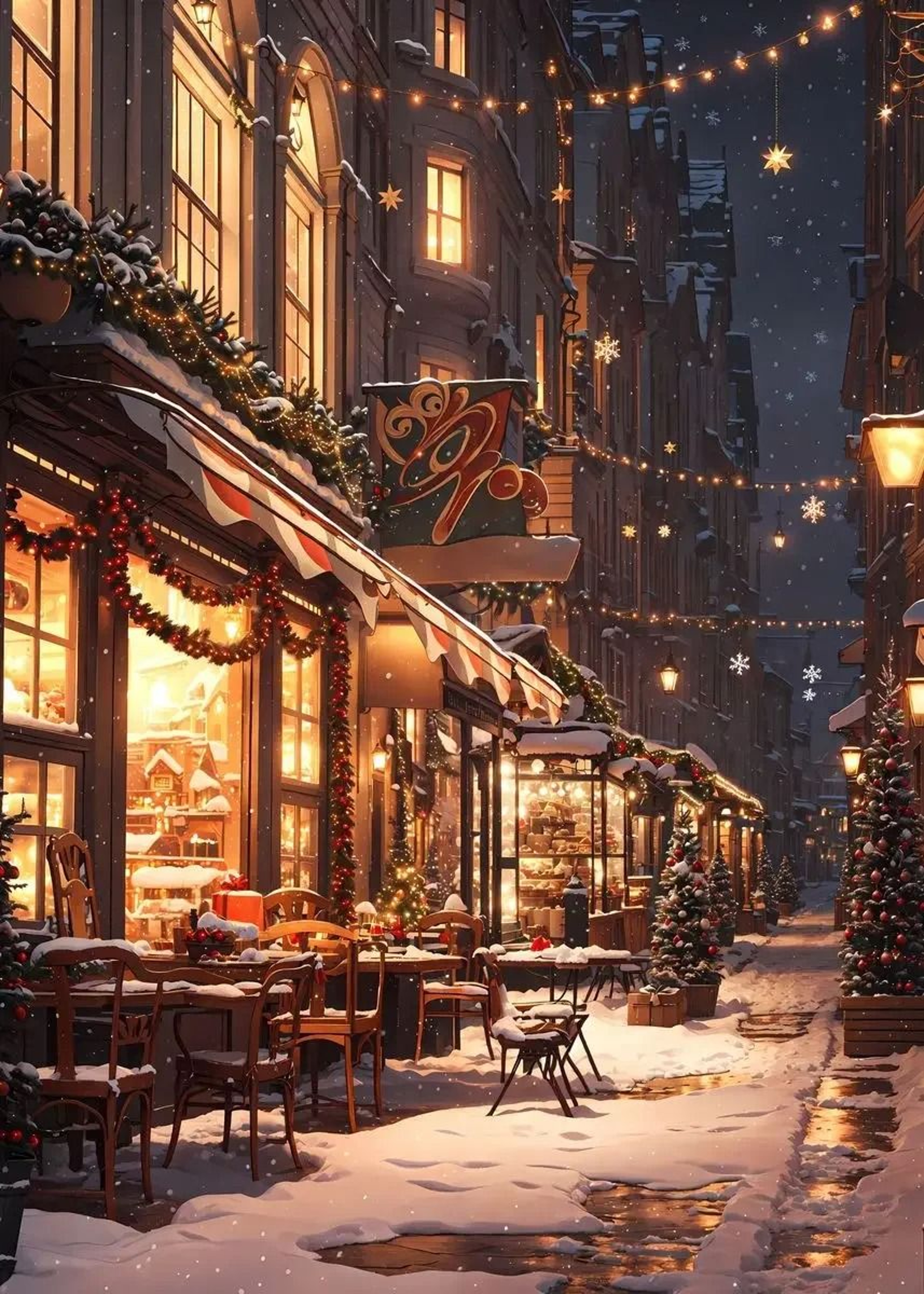 Classic Santa Claus Christmas Canvas Wall Art Festive Holiday Poster Decor 13