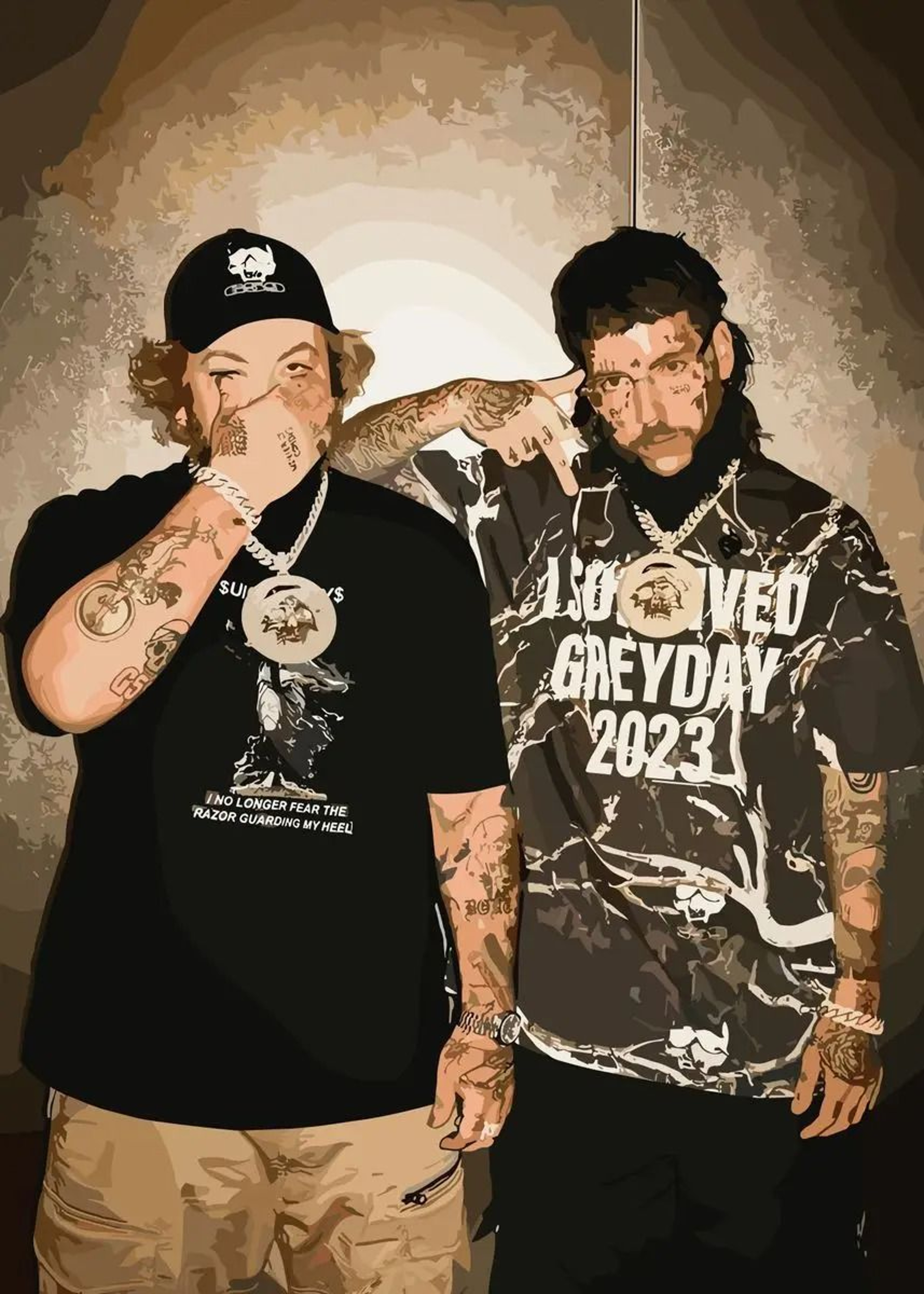 Vintage Suicideboys Album Canvas Poster  Hip Hop Wall Art Room Decor 6