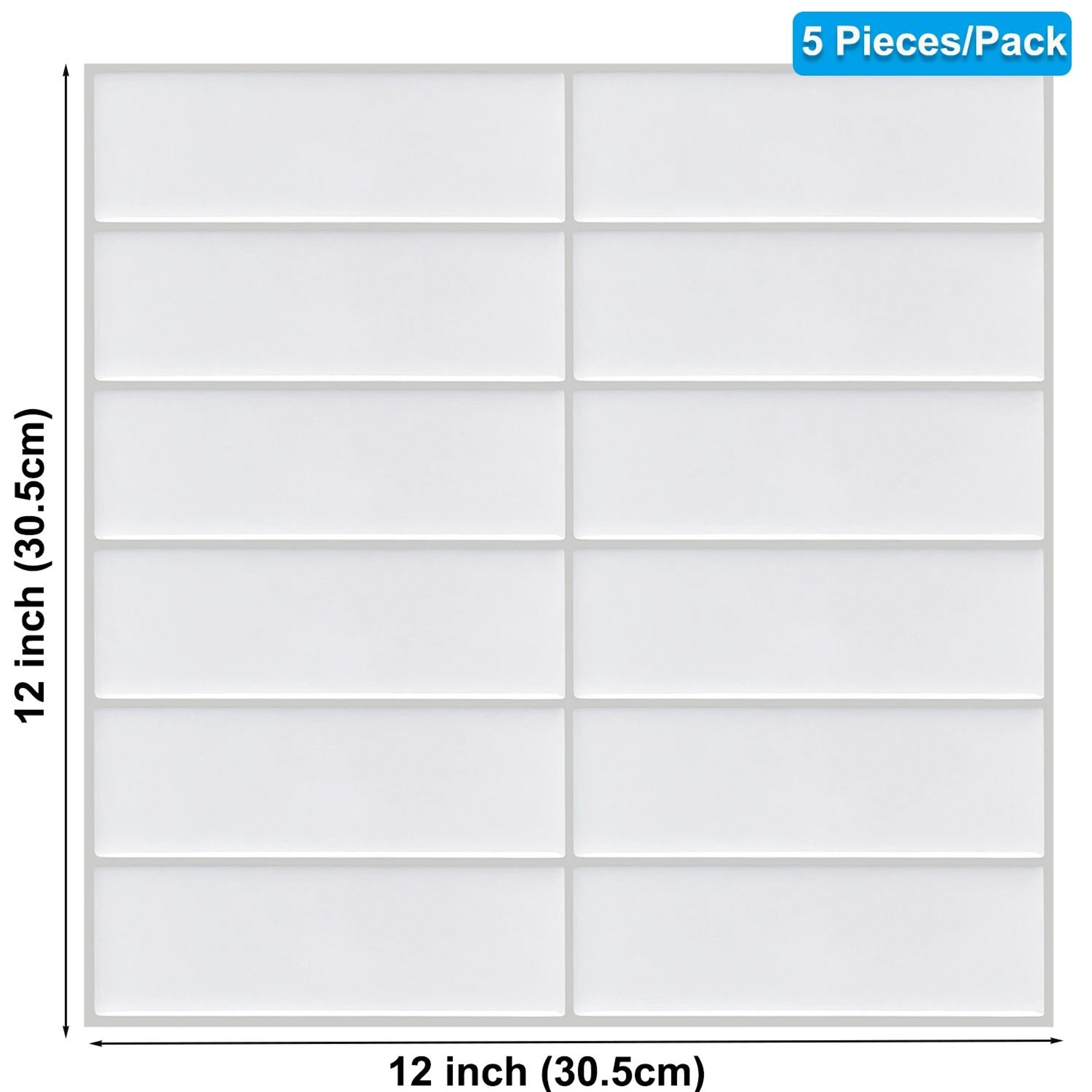 3D Waterproof Peel And Stick Kitchen Wall Tiles 12x12in 510PCS Set 9