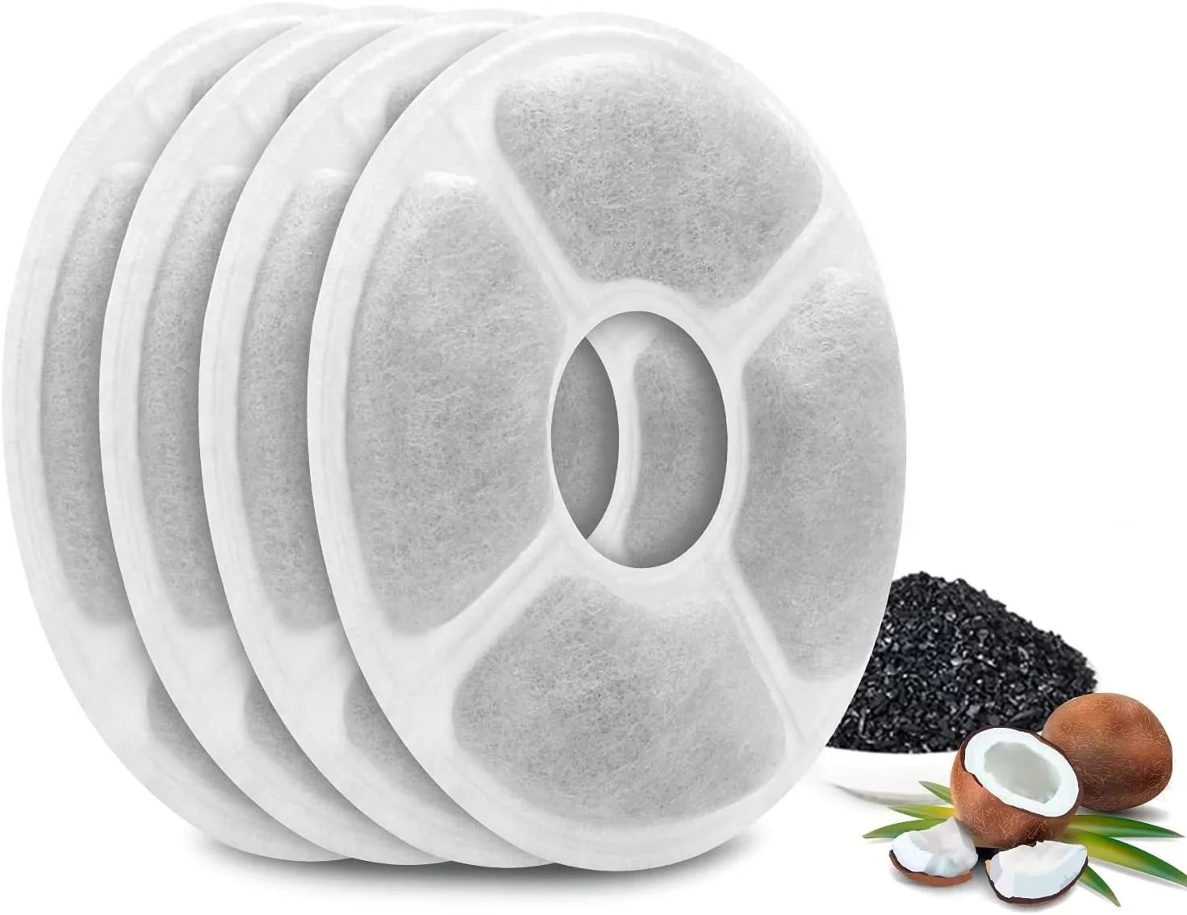 3Layer Replacement Water Fountain Filters For Cats  Dogs Compatible With 81oz24L Pet Water Dispense 8