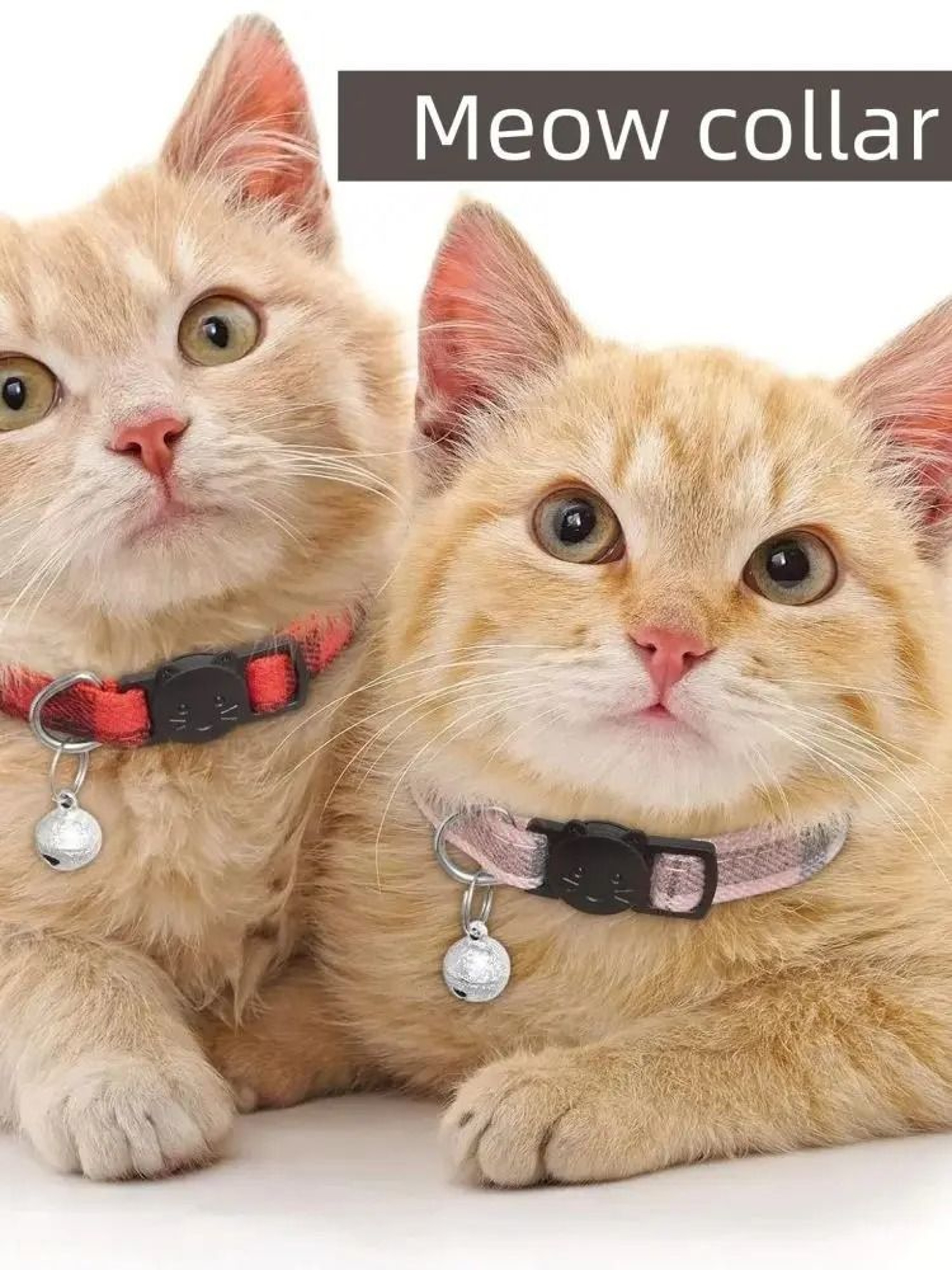 Reflective Breakaway Cat Collar With Bell Adjustable Safety Collar For Cats  Kittens 2