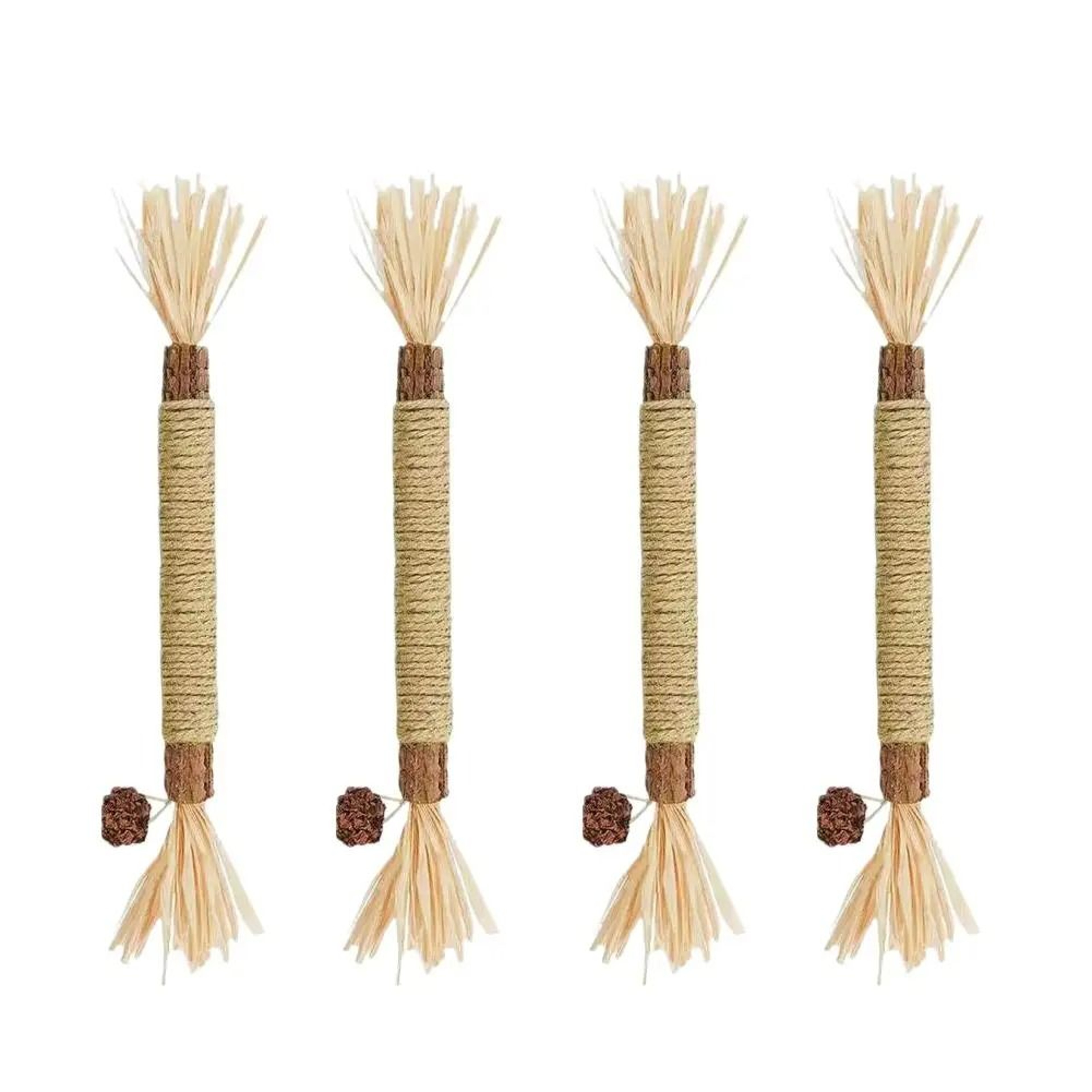 Natural Cat Mint Teeth Cleaning Chew Stick Toy With Rope For Cats 6