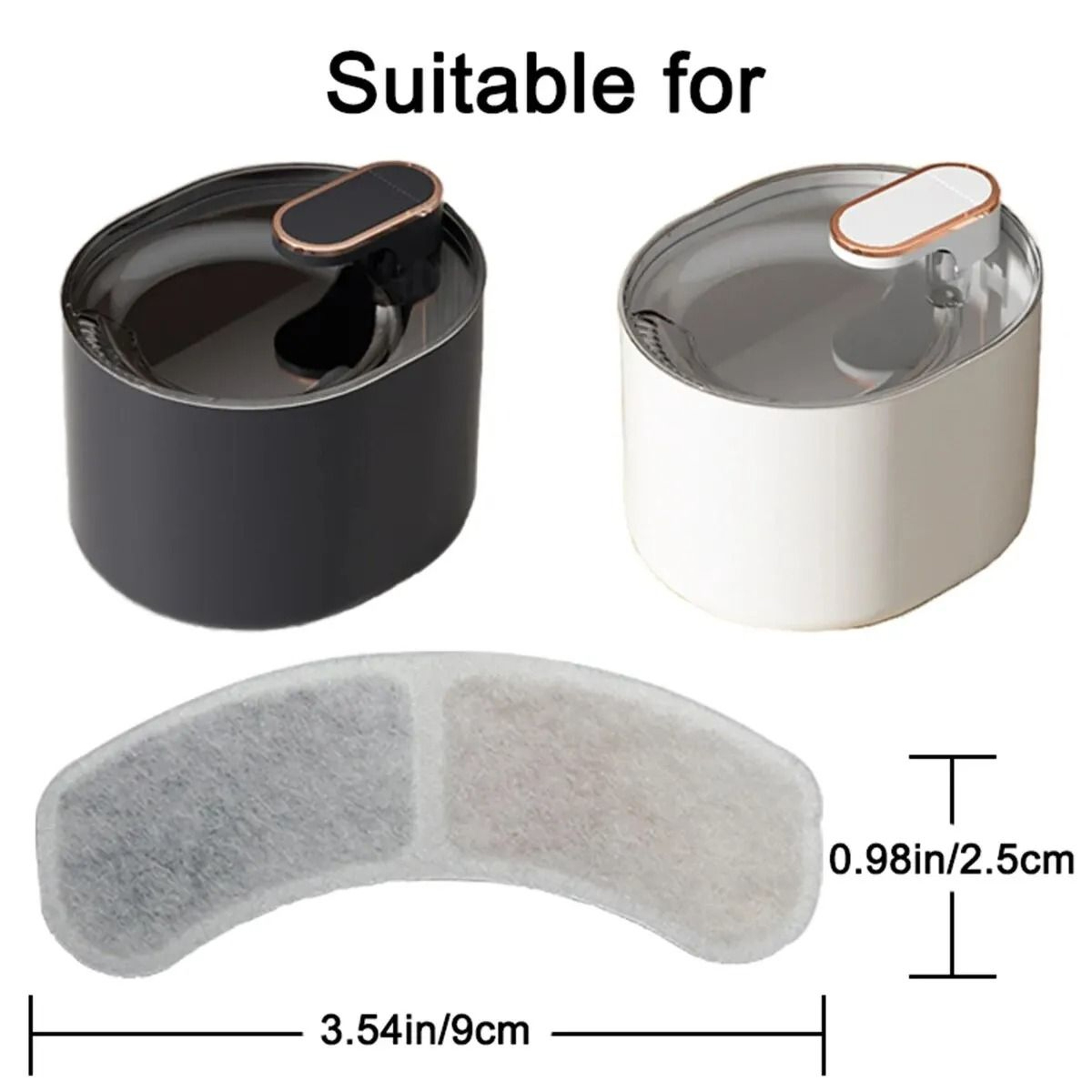 PureFlow Triple Filtration Replacement Filters  Cat Water Fountain Filter Refills For Fresh Clean D 5