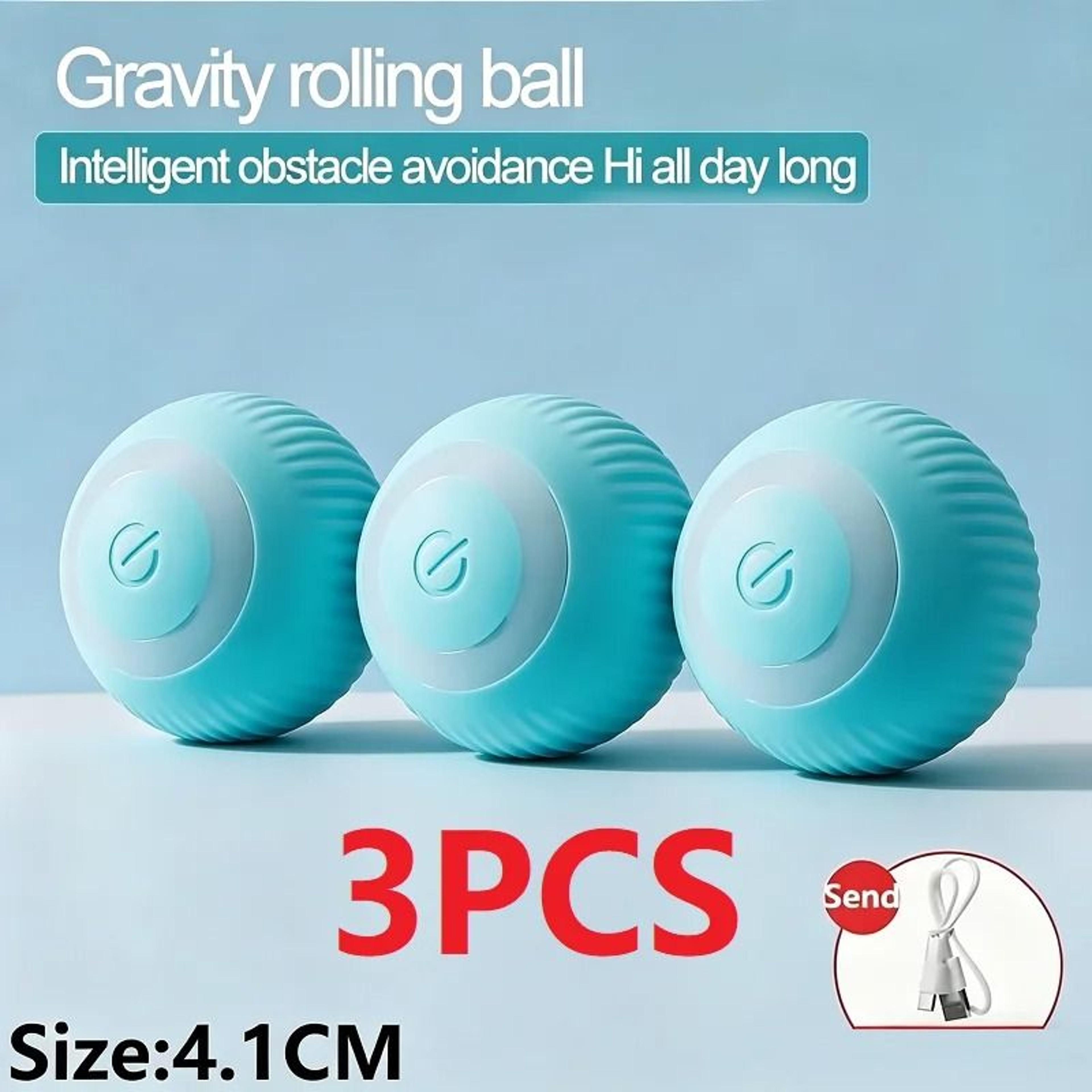 Smart Rolling Interactive Cat Ball Toy For Indoor Cats With Automatic Motion 12