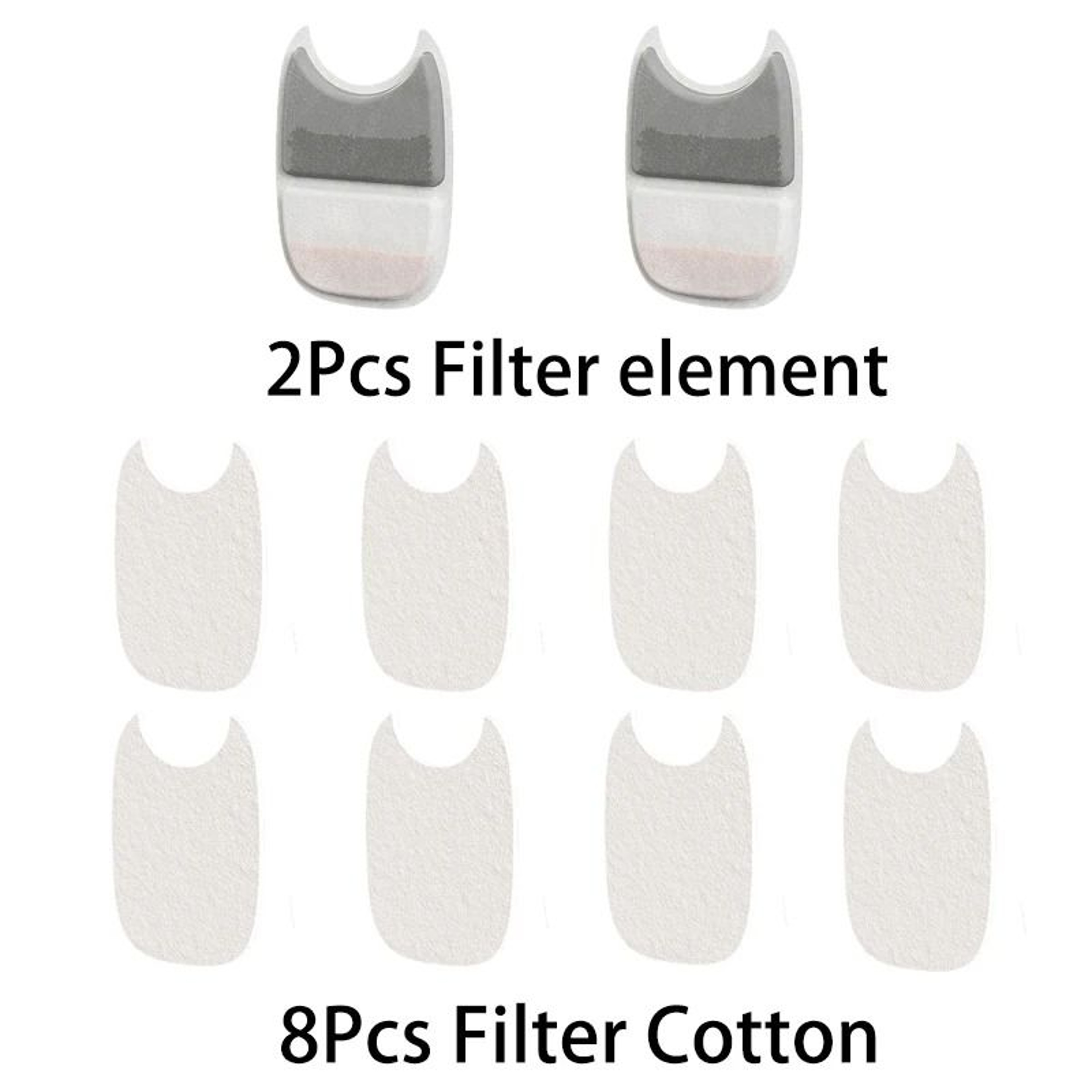 6Layer Replacement Water Filters For Stainless Steel Cat And Dog Water Fountains 6