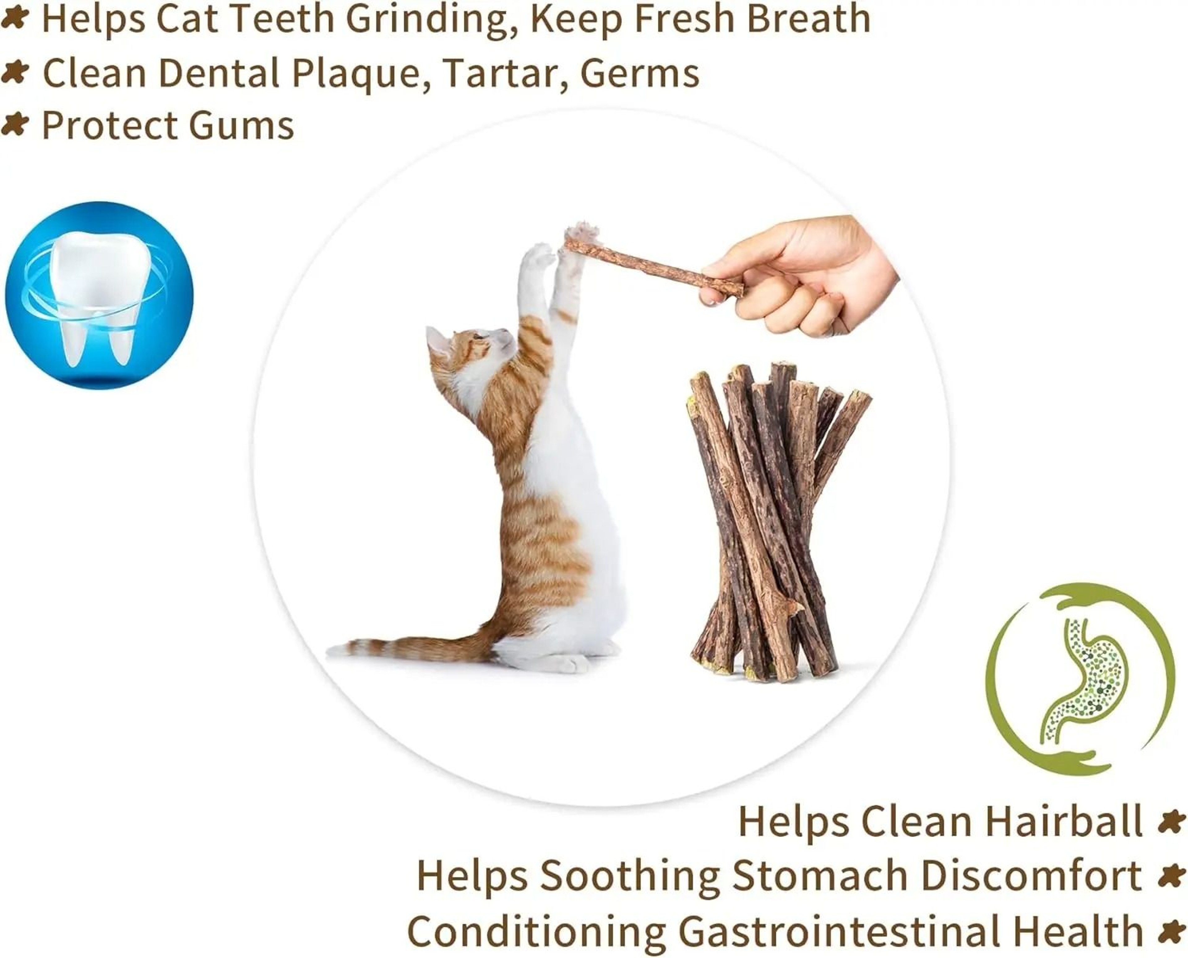 PurePurr Natural Silvervine Cat Chew Sticks For Dental Care  Stress Relief 5