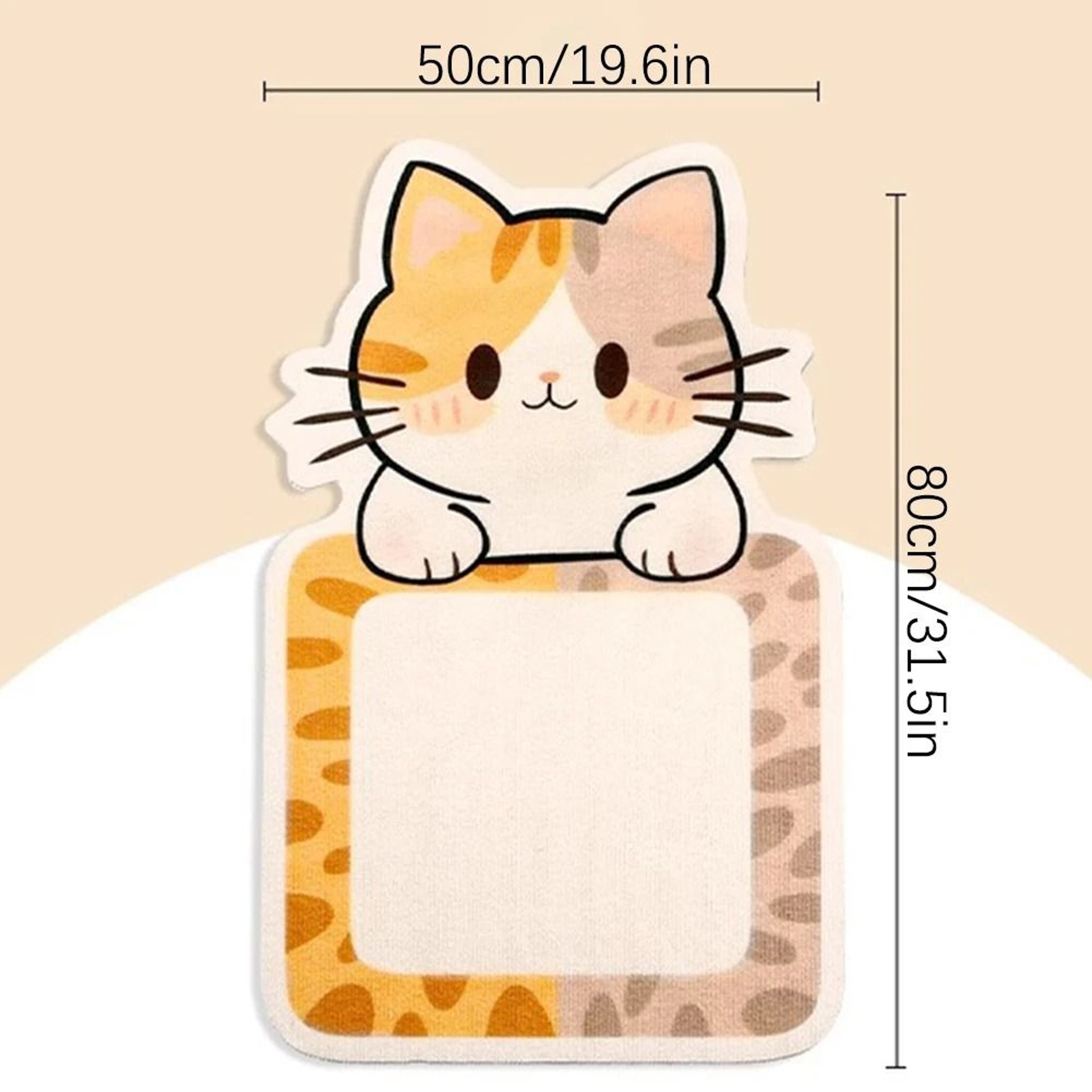 ScratchPlay WallMounted Felt Cat Scratcher Mat With Hanging Toy 2