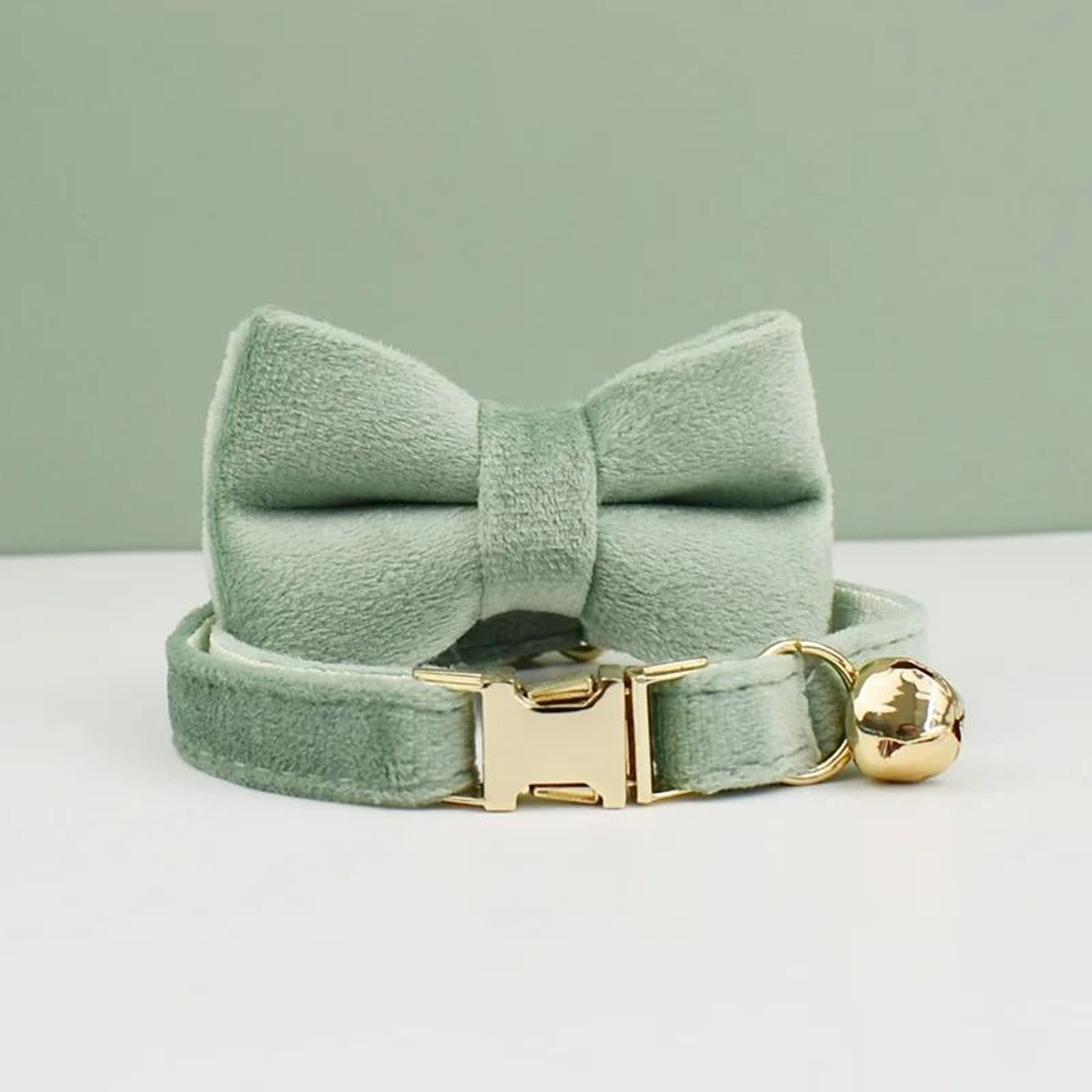 VelvetCharm Personalized Cat Collar With Bow And Bell 19