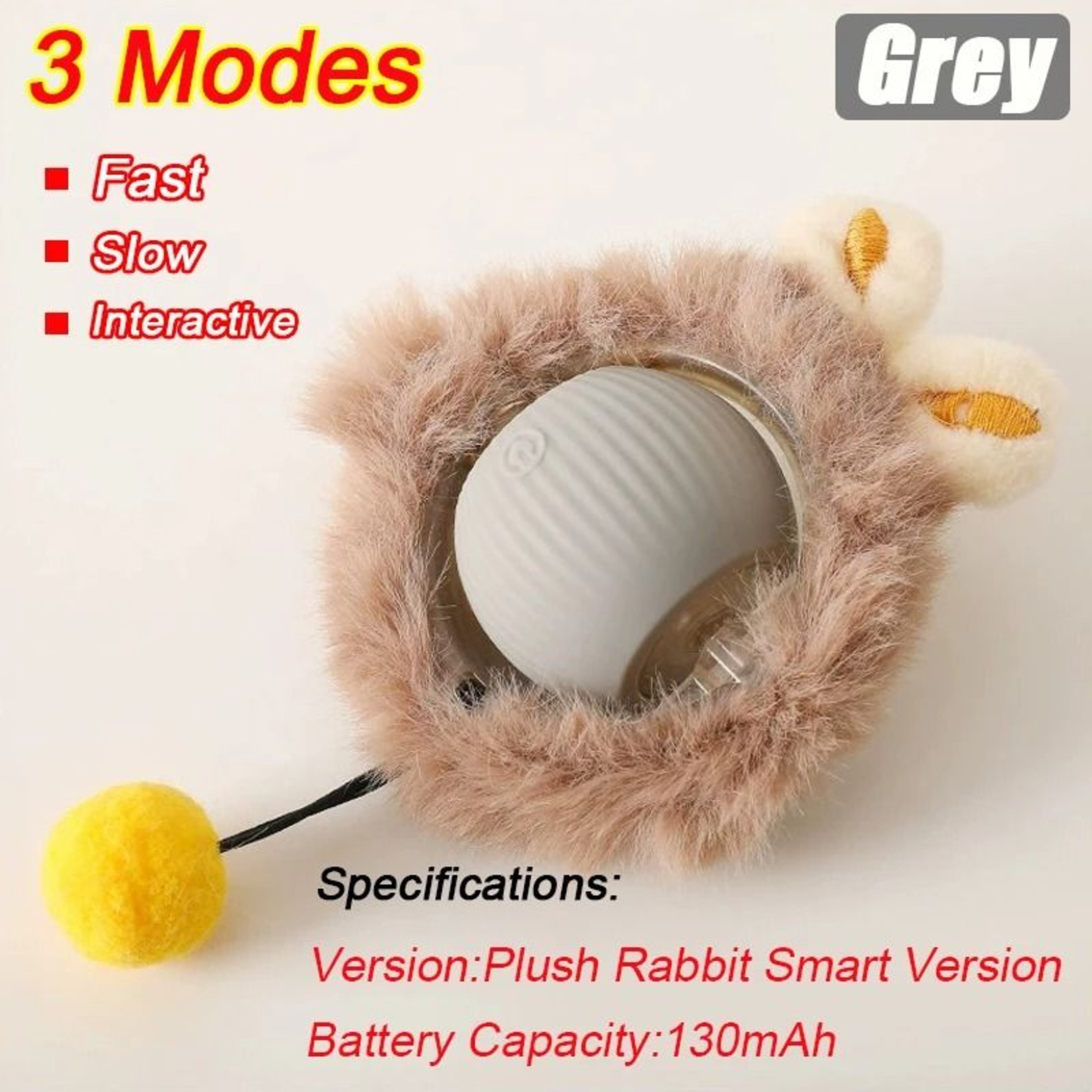 Smart Rolling Mouse Tail Interactive Ball Toy For Cats  Small Dogs 9