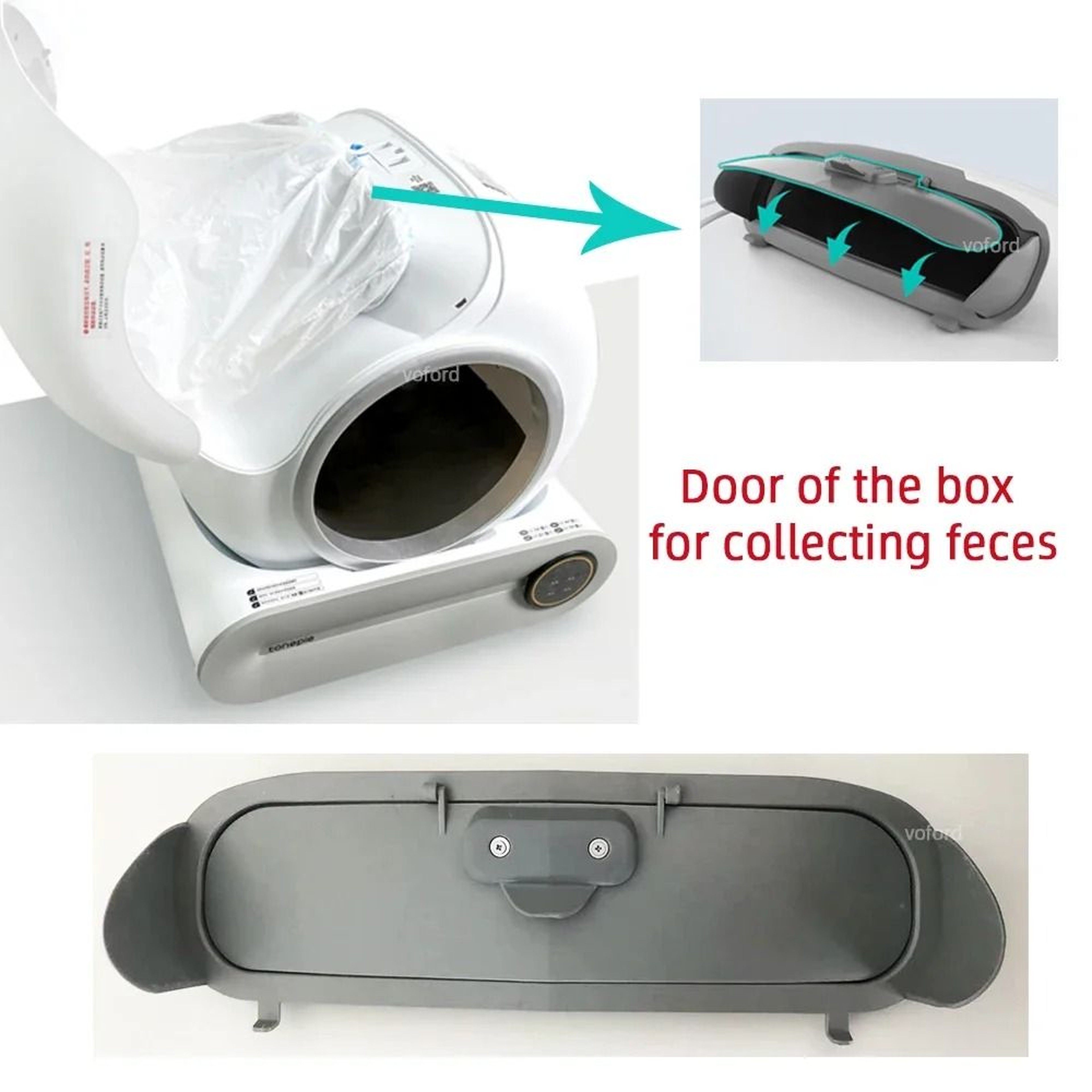 TONEPIE Automatic Cat Litter Box Replacement Parts Kit For Odor Control  Performance 3