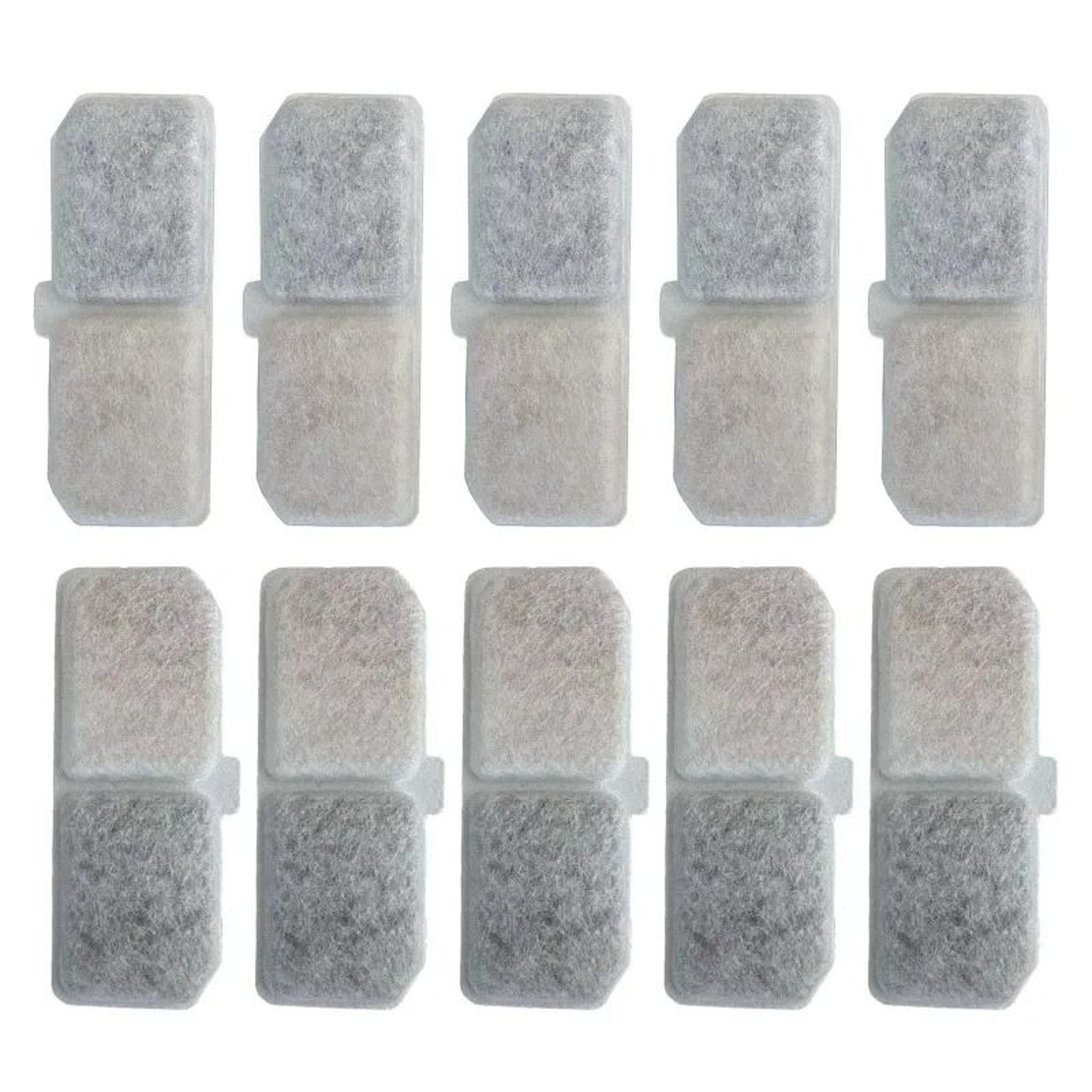 Activated Carbon Replacement Filters  Sponge Set For Stainless Steel Cat Water Fountains 6