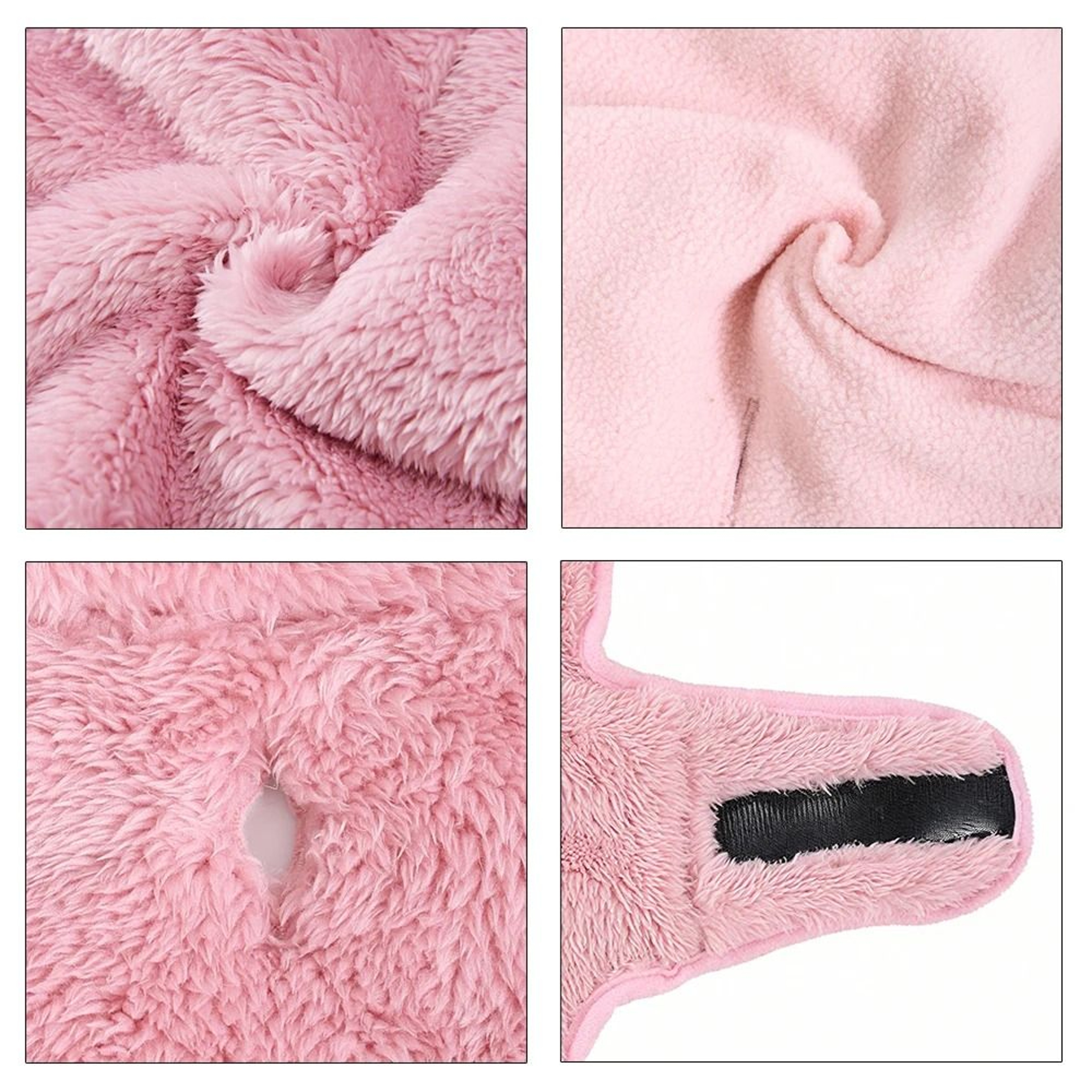 Reversible Warm Fleece Cat Jacket With Adjustable High Neck For Sphynx Cats And Small Pets 2