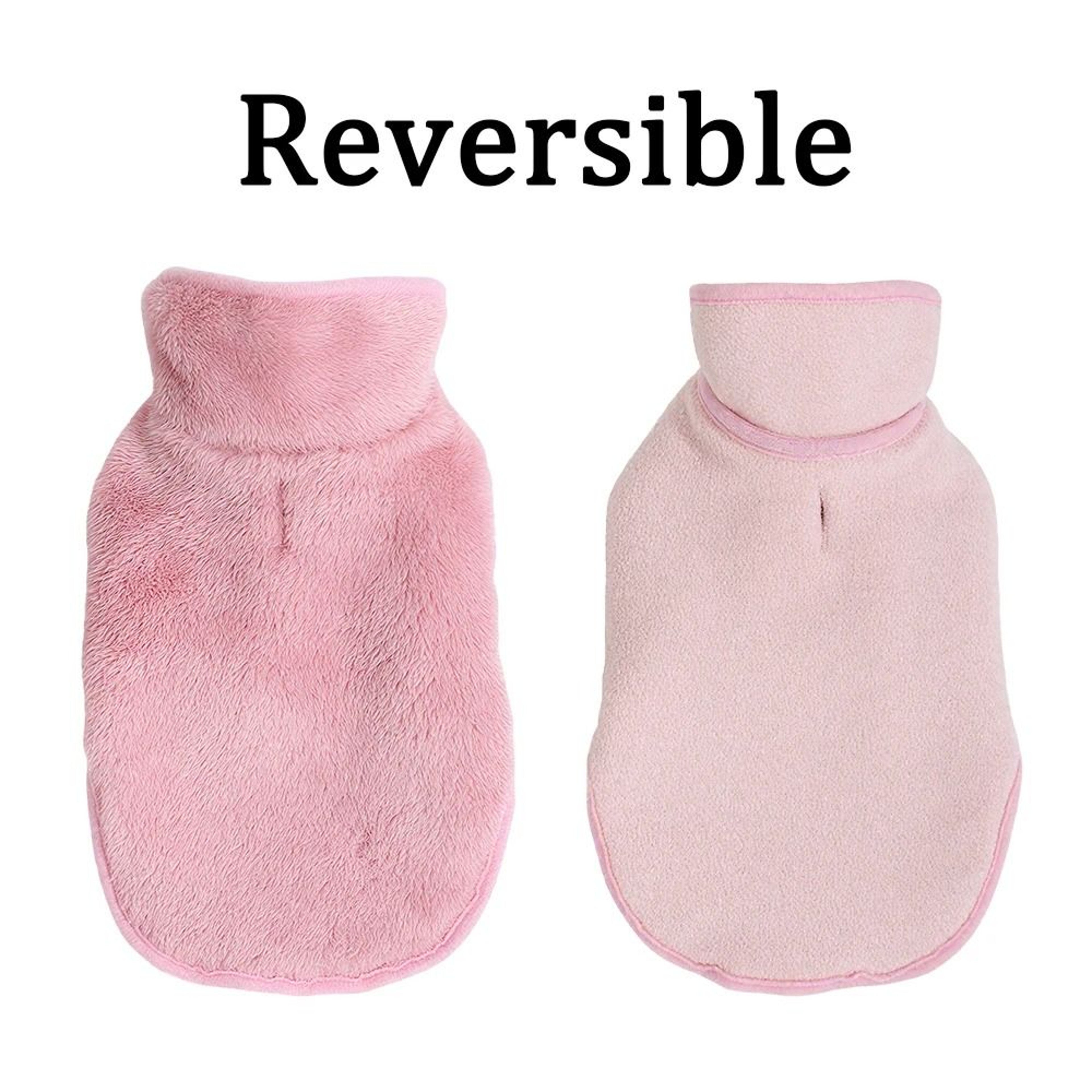 Reversible Warm Fleece Cat Jacket With Adjustable High Neck For Sphynx Cats And Small Pets 6