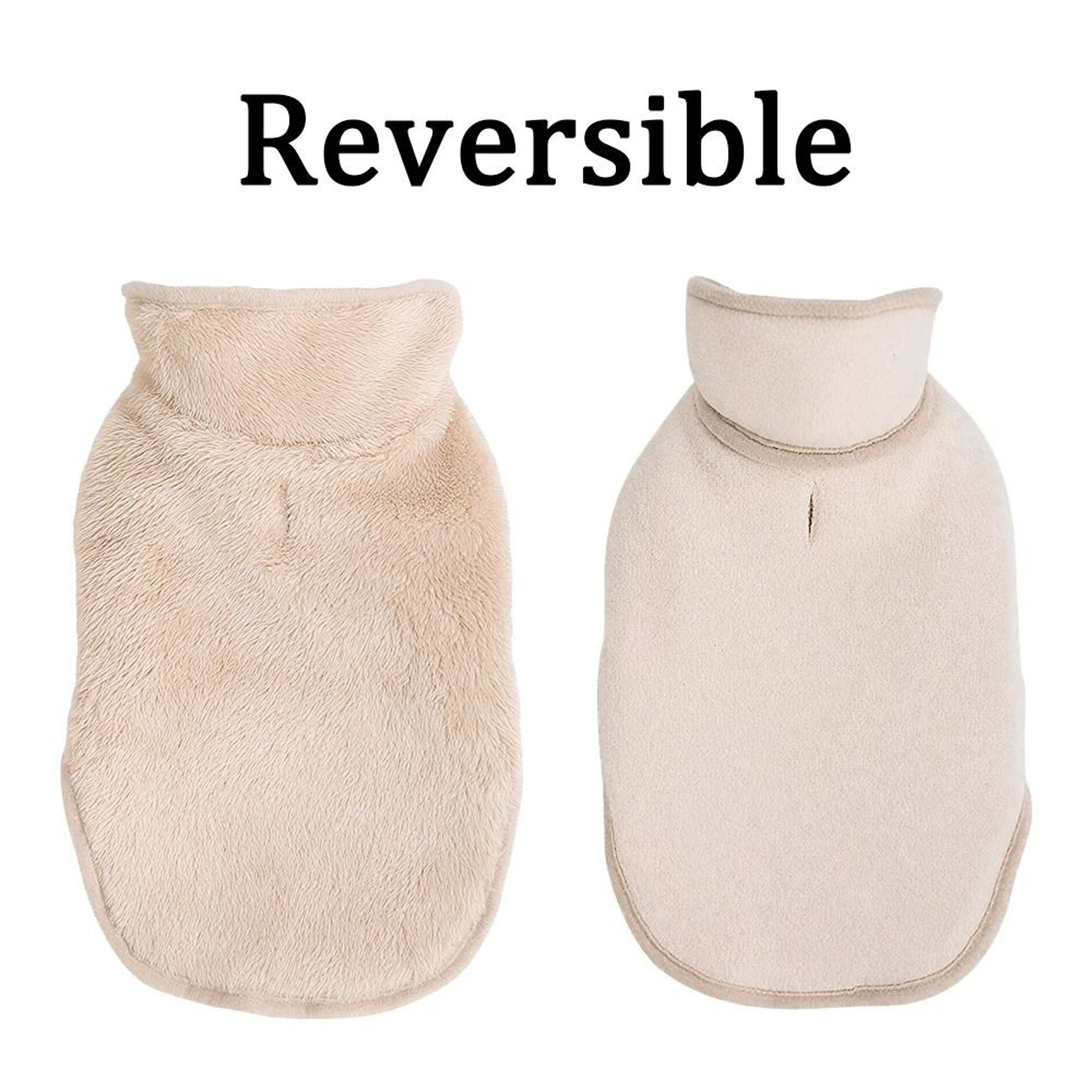 Reversible Warm Fleece Cat Jacket With Adjustable High Neck For Sphynx Cats And Small Pets 8