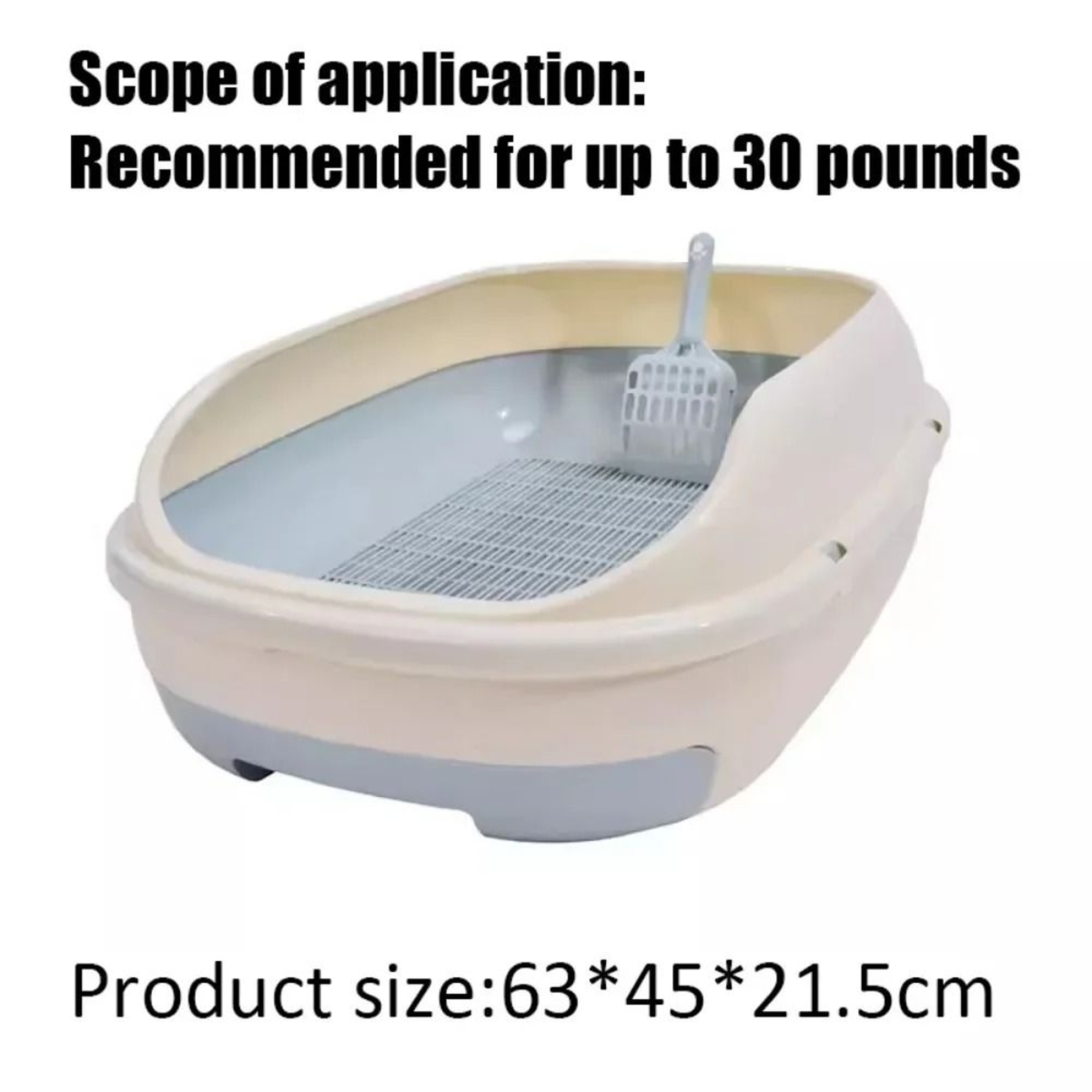 CleanFlow ExtraLarge SemiClosed Double Layer Cat Litter Box With Drawer  Splash Guard 4