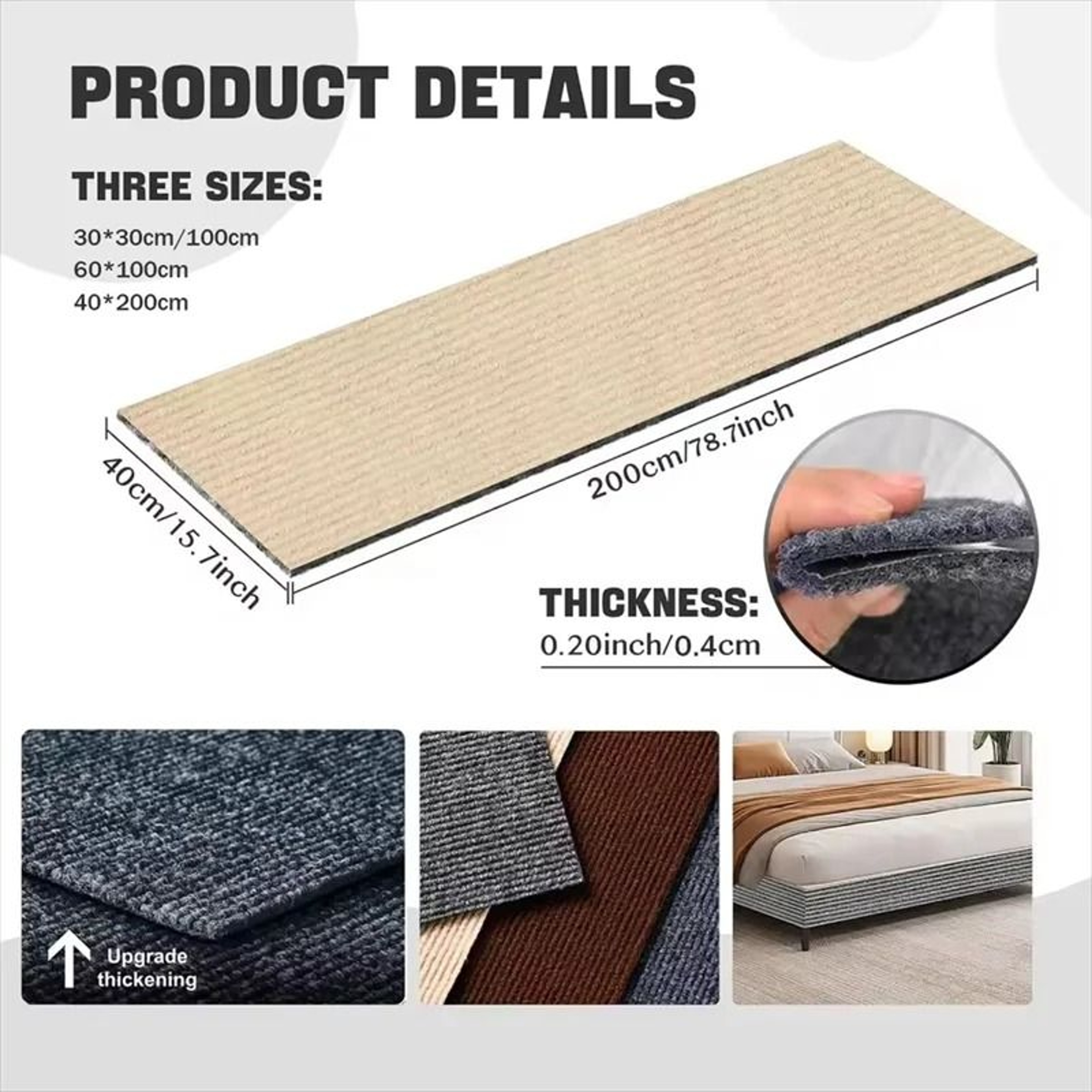 ScratchShield SelfAdhesive Cat Scratch Protector Carpet For Sofas Walls  Furniture 1