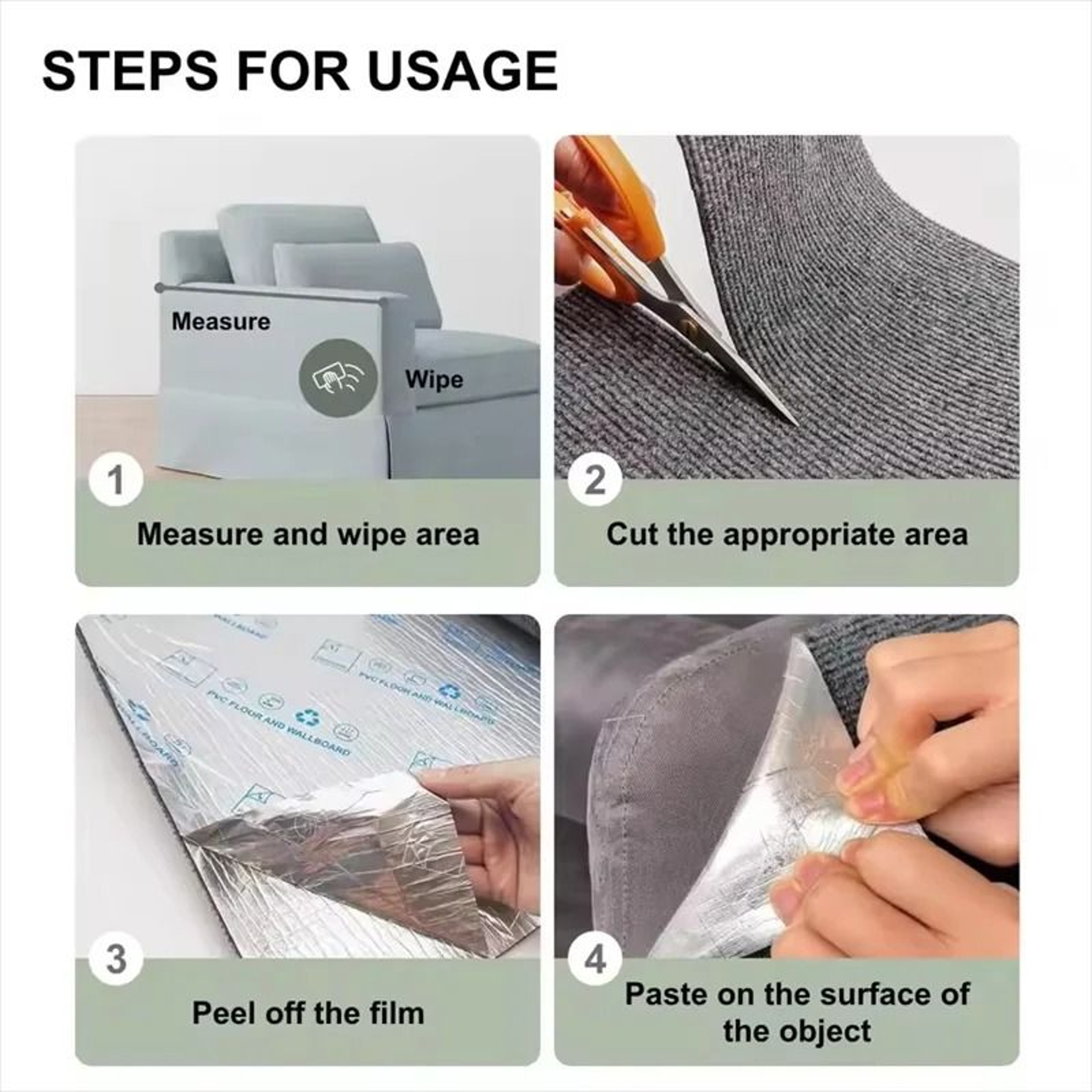 ScratchShield SelfAdhesive Cat Scratch Protector Carpet For Sofas Walls  Furniture 3