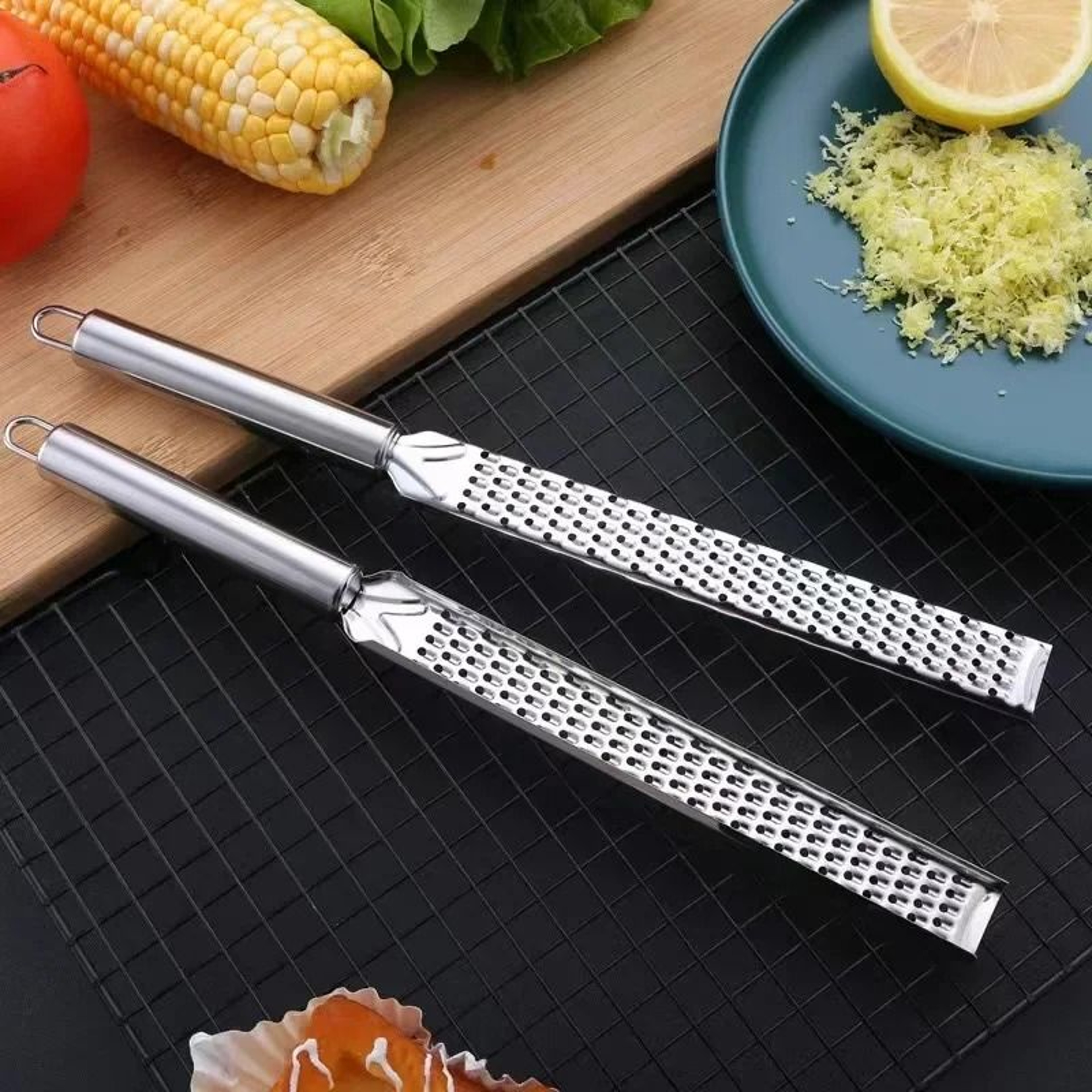 ProZest Stainless Steel Cheese  Citrus Grater MultiPurpose Kitchen Shredder Tool 3