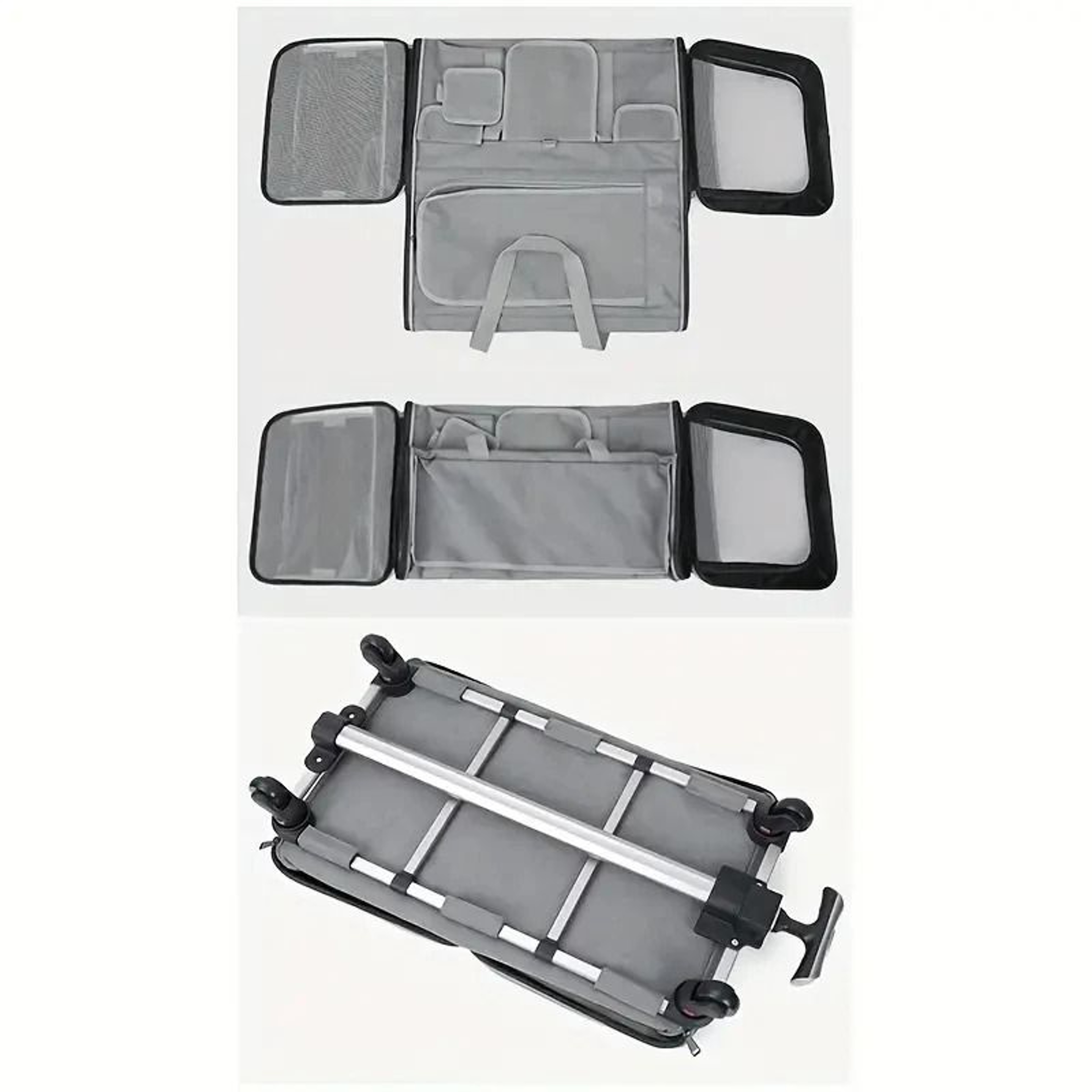 WanderRoll XL Pet Trolley Carrier  Foldable Travel Bag With Detachable Wheeled Cart 5