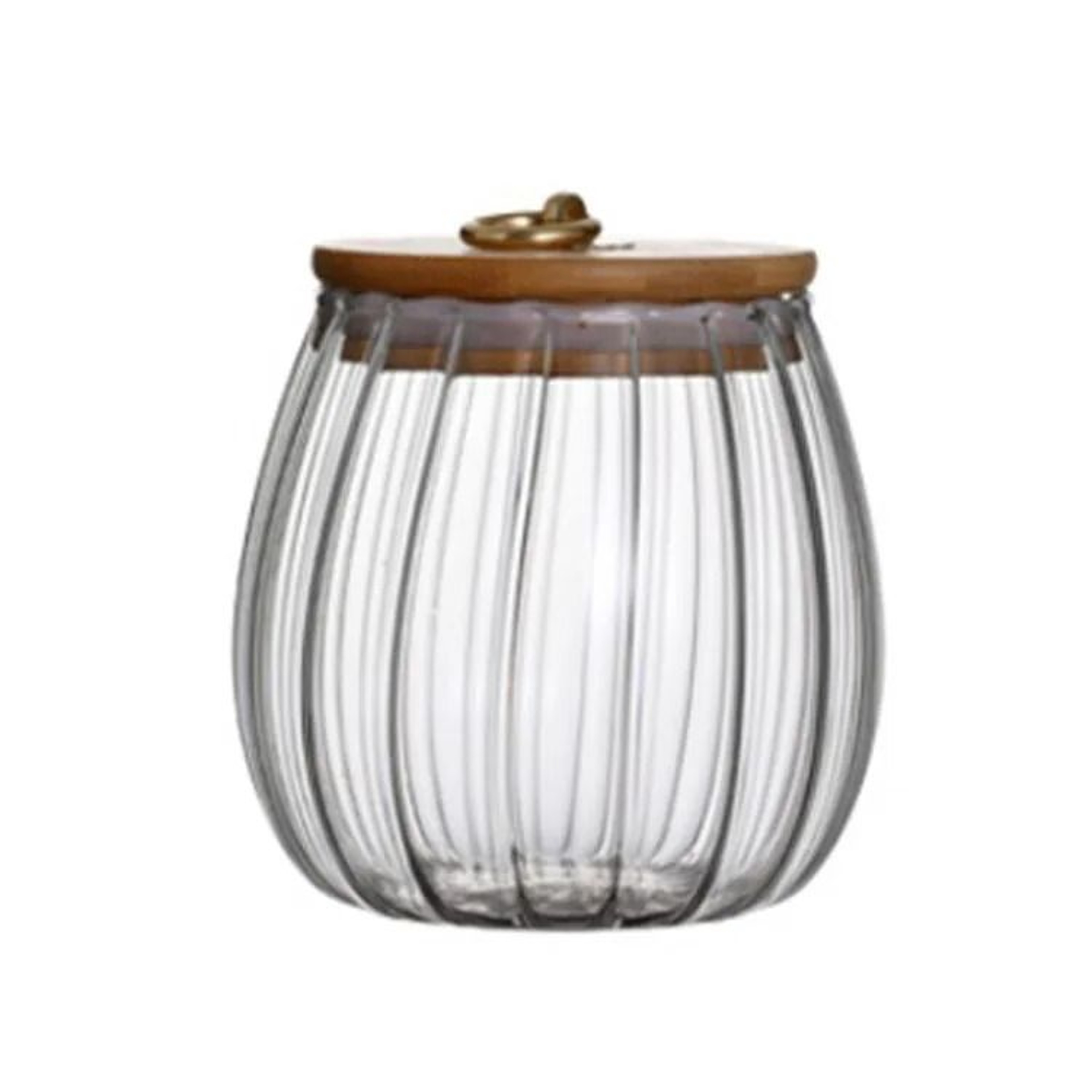 ClearView Glass Storage Jar Set With Airtight Wooden Lid  Kitchen Organizer For Coffee Tea Sugar  D 7