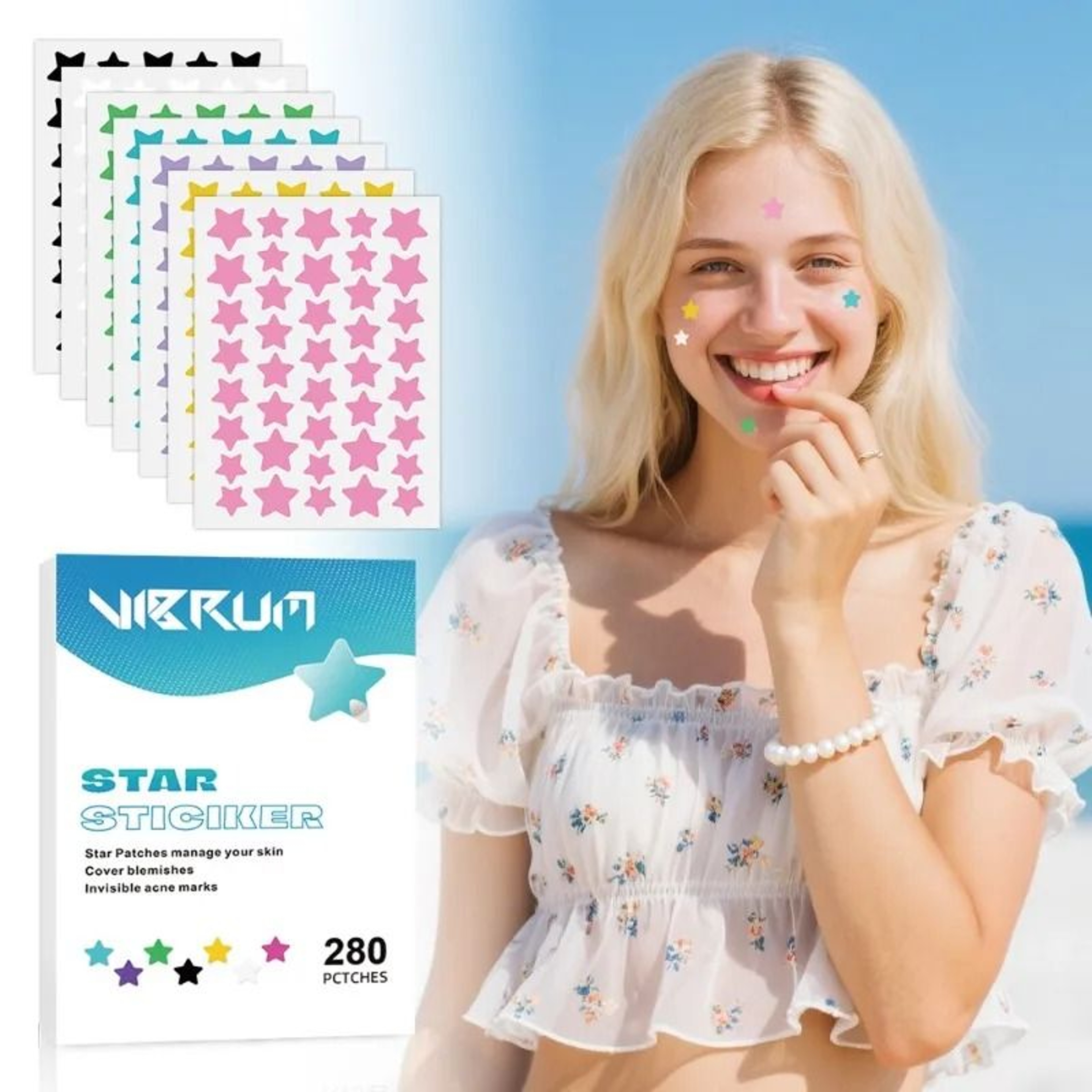 280 Piece Star Pimple Patches For Acne Care And Blemish Protection 5