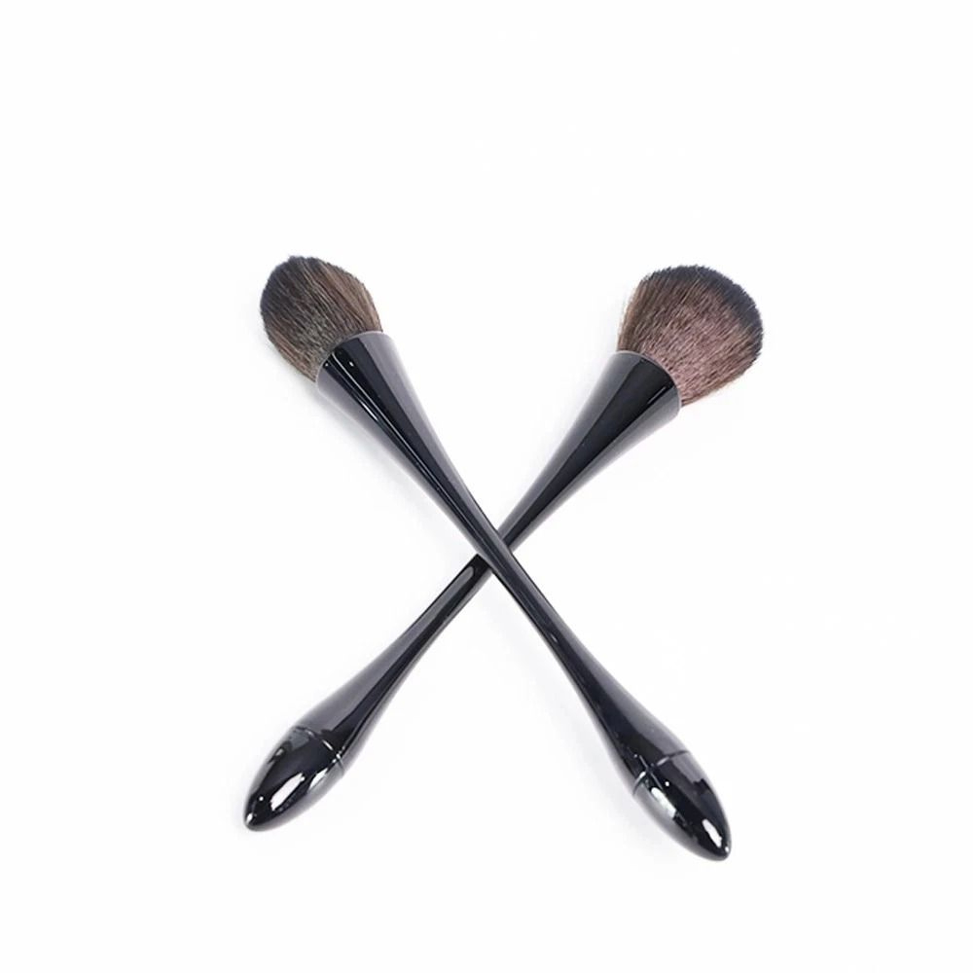 2 Piece Professional Foundation Makeup Brush Set For Liquid Cream  Powder 3