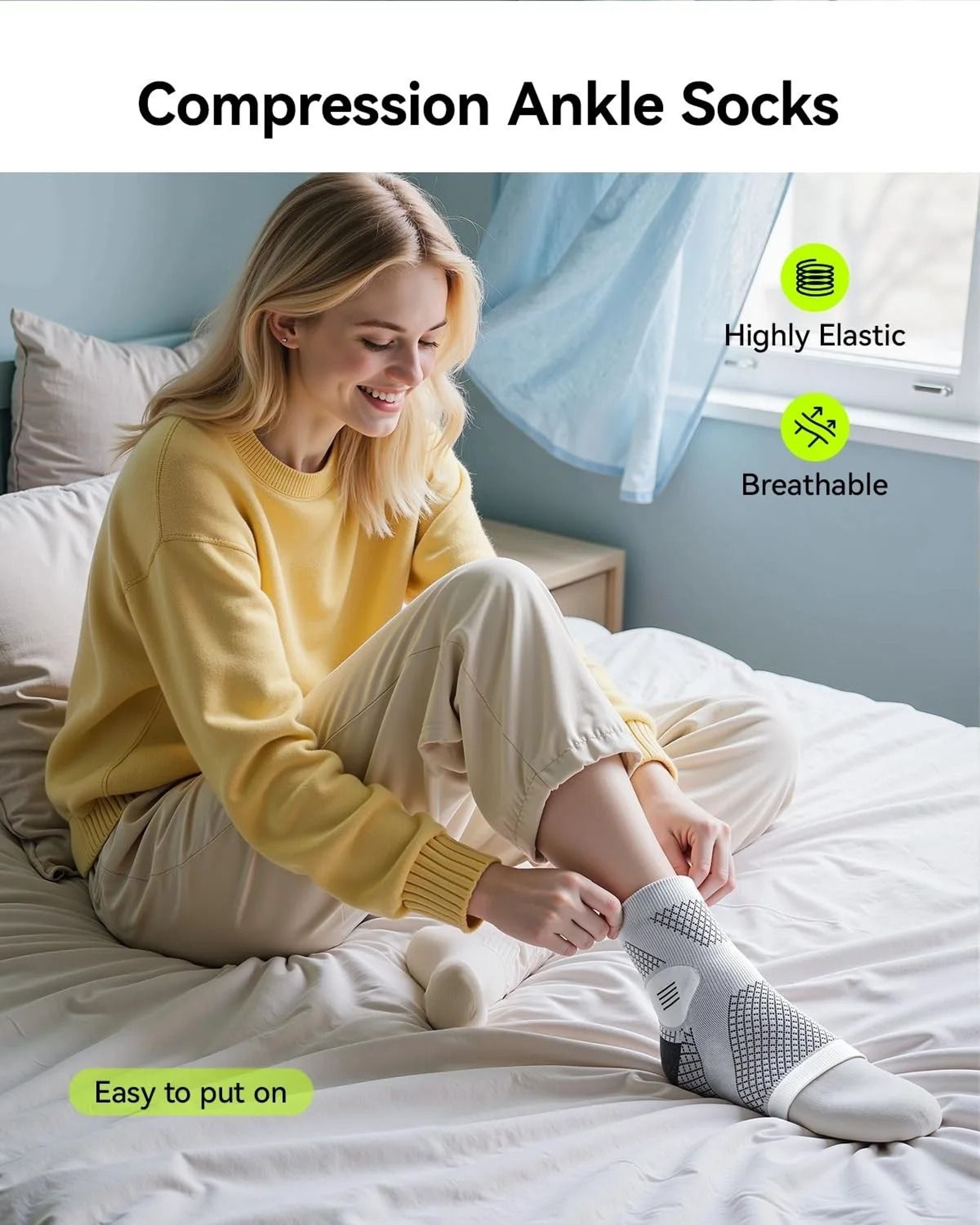 Neuropathy Compression Socks For Plantar Fasciitis And Achilles Support 3