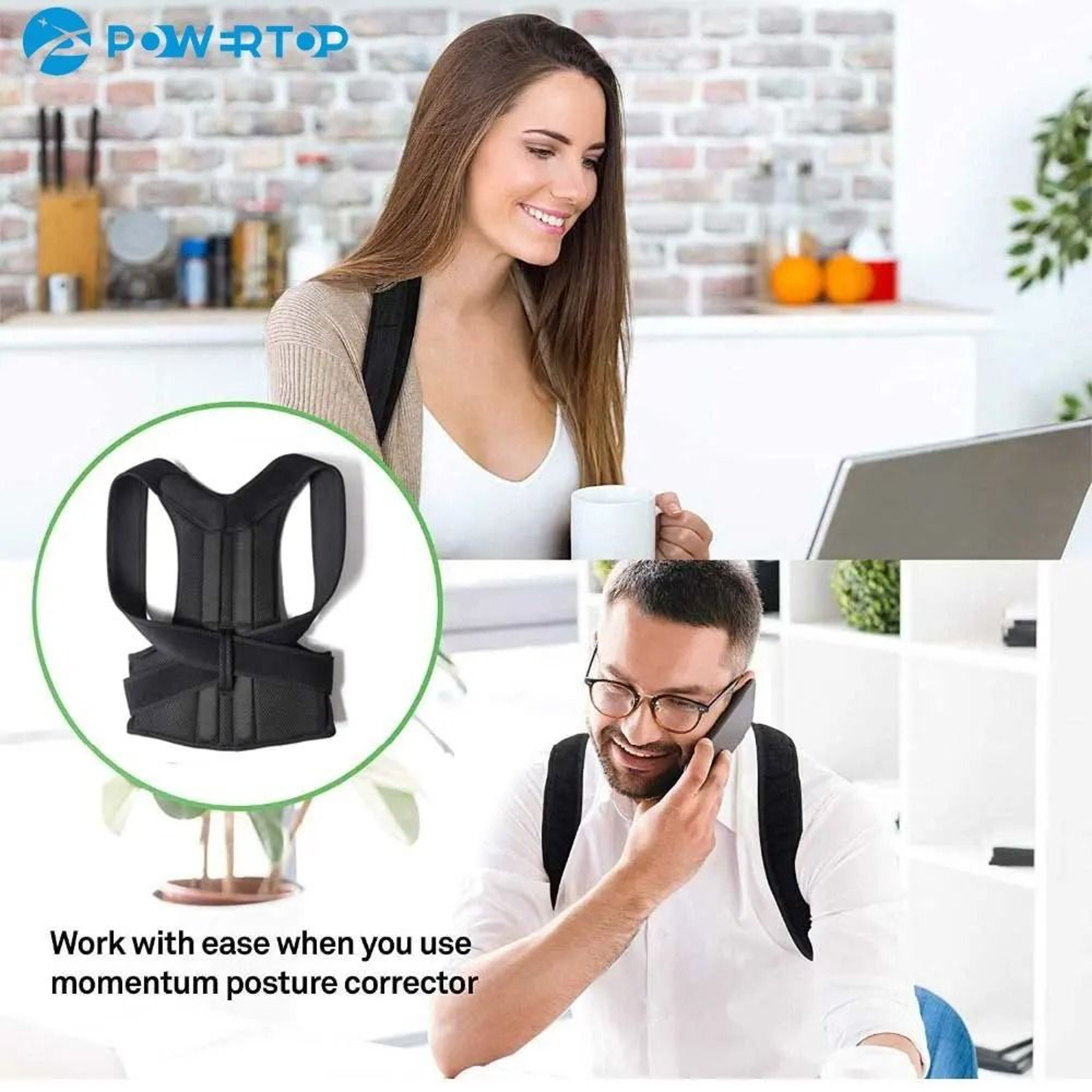 Orthopedic Posture Corrector Back Brace With Alloy Support Bars 4