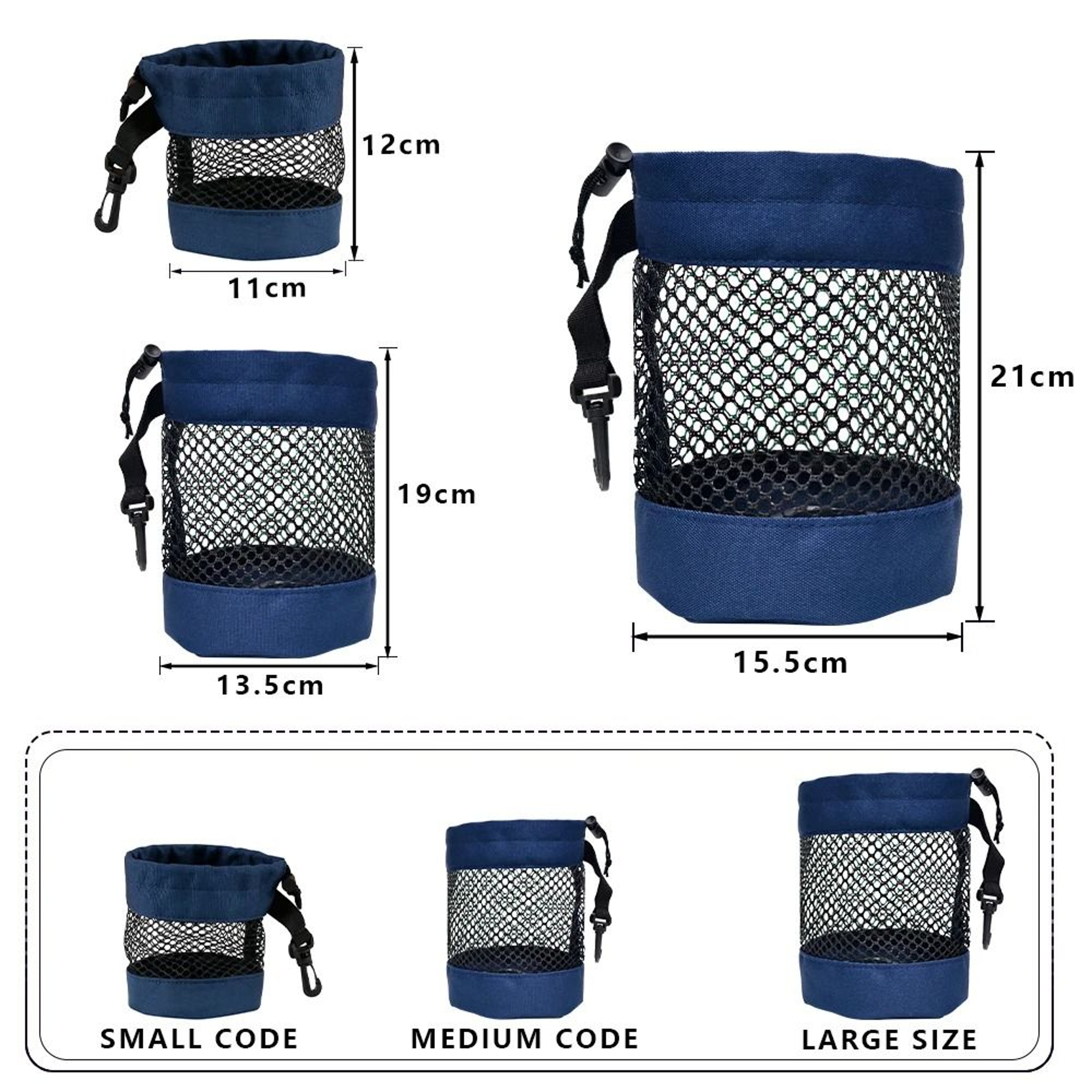 Mesh Golf Ball Pouch With Hanging Clip 4