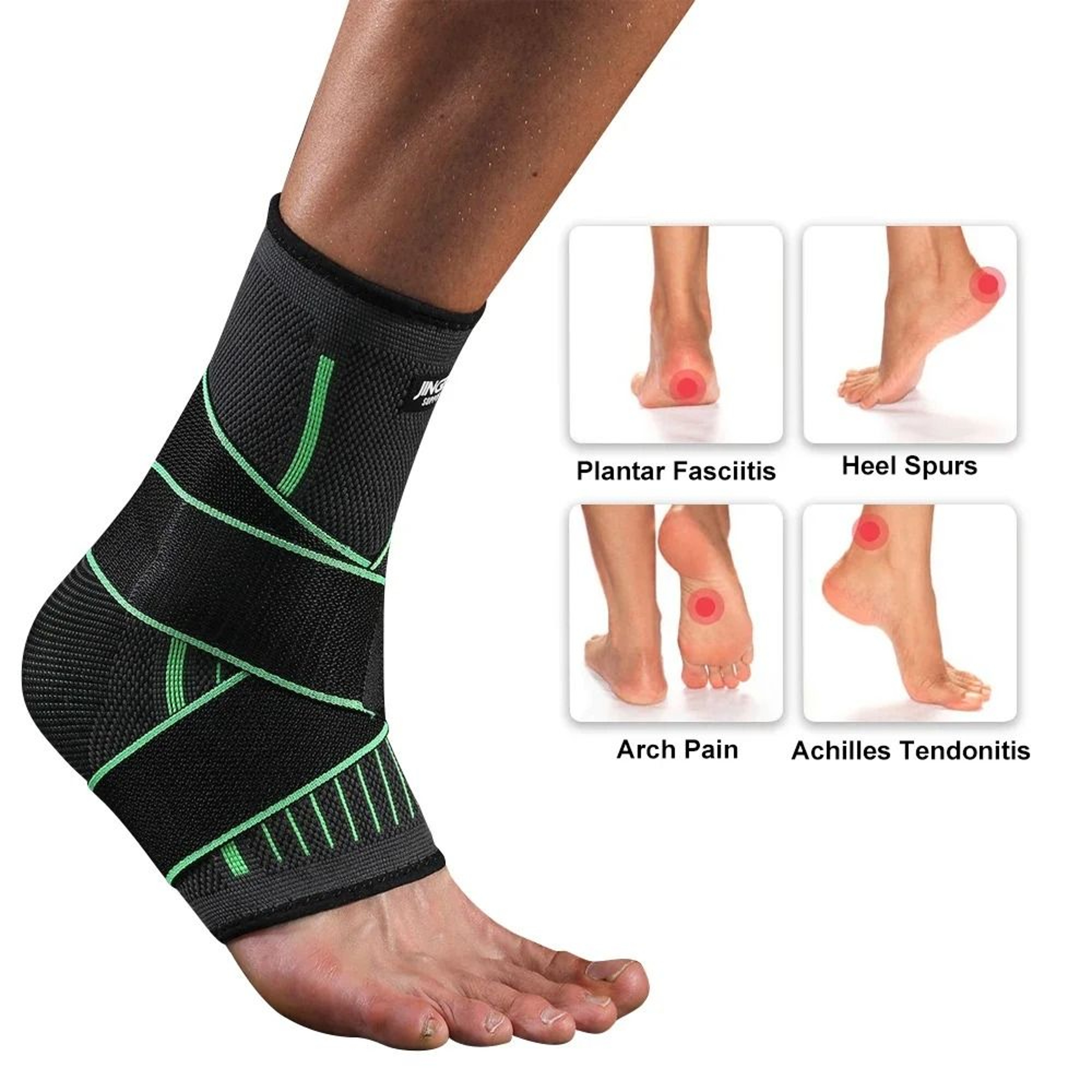 Adjustable Compression Ankle Support Brace 4