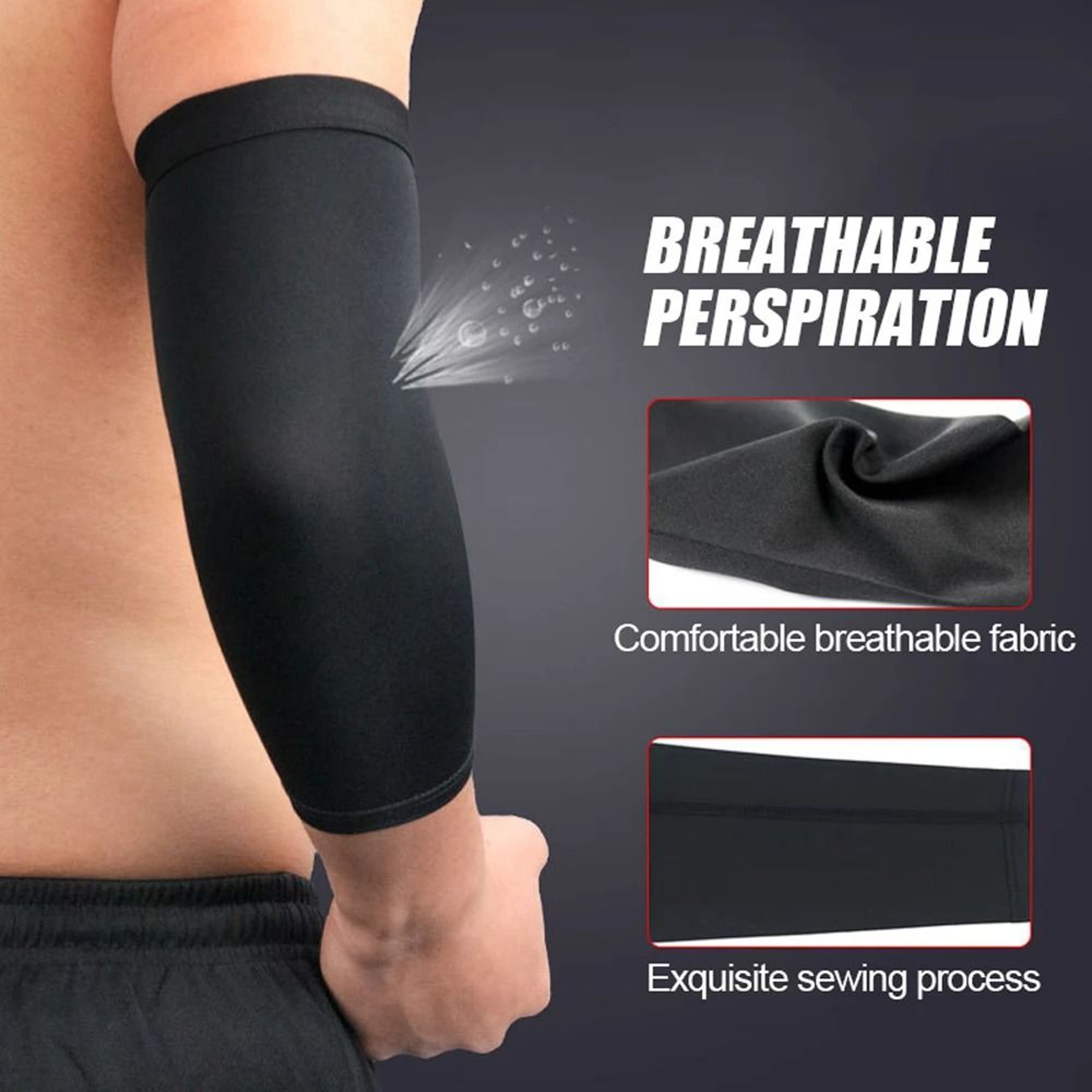 UV Protection Compression Arm Sleeve For Sports Basketball  Running 3