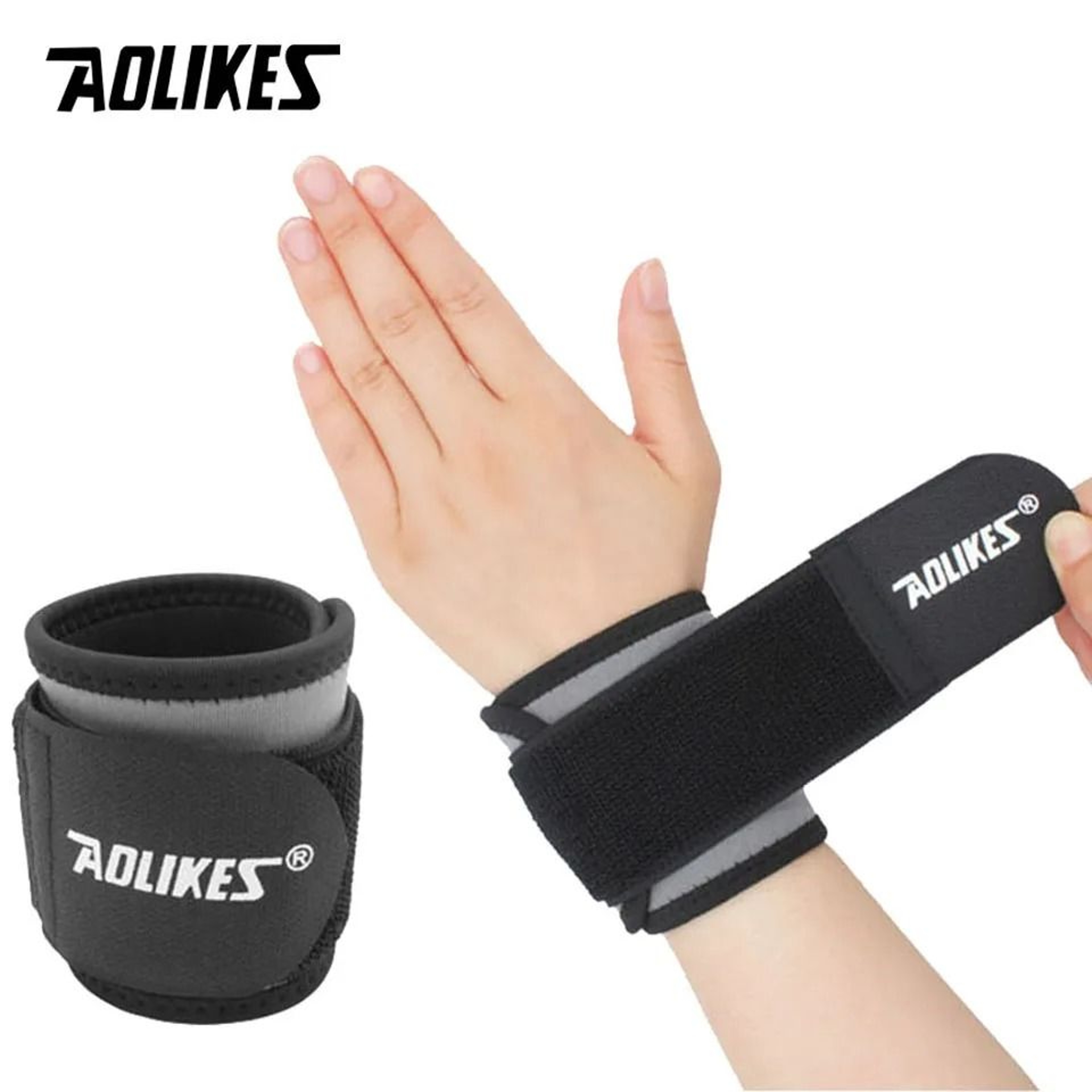 AOLIKES Adjustable Wrist Support Wrap For Sports And Gym 7