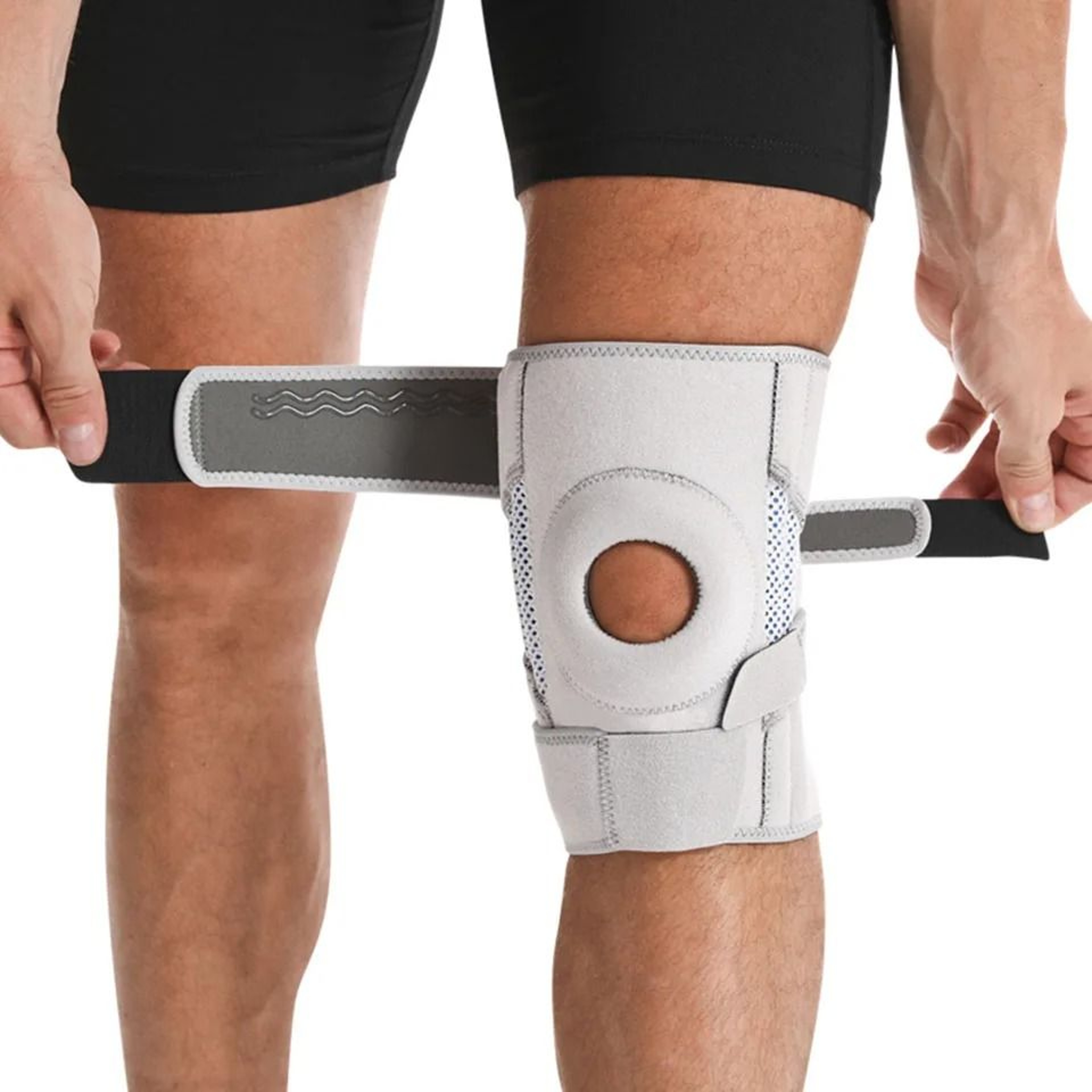 AOLIKES Stabilized Patella Support Knee Brace 4