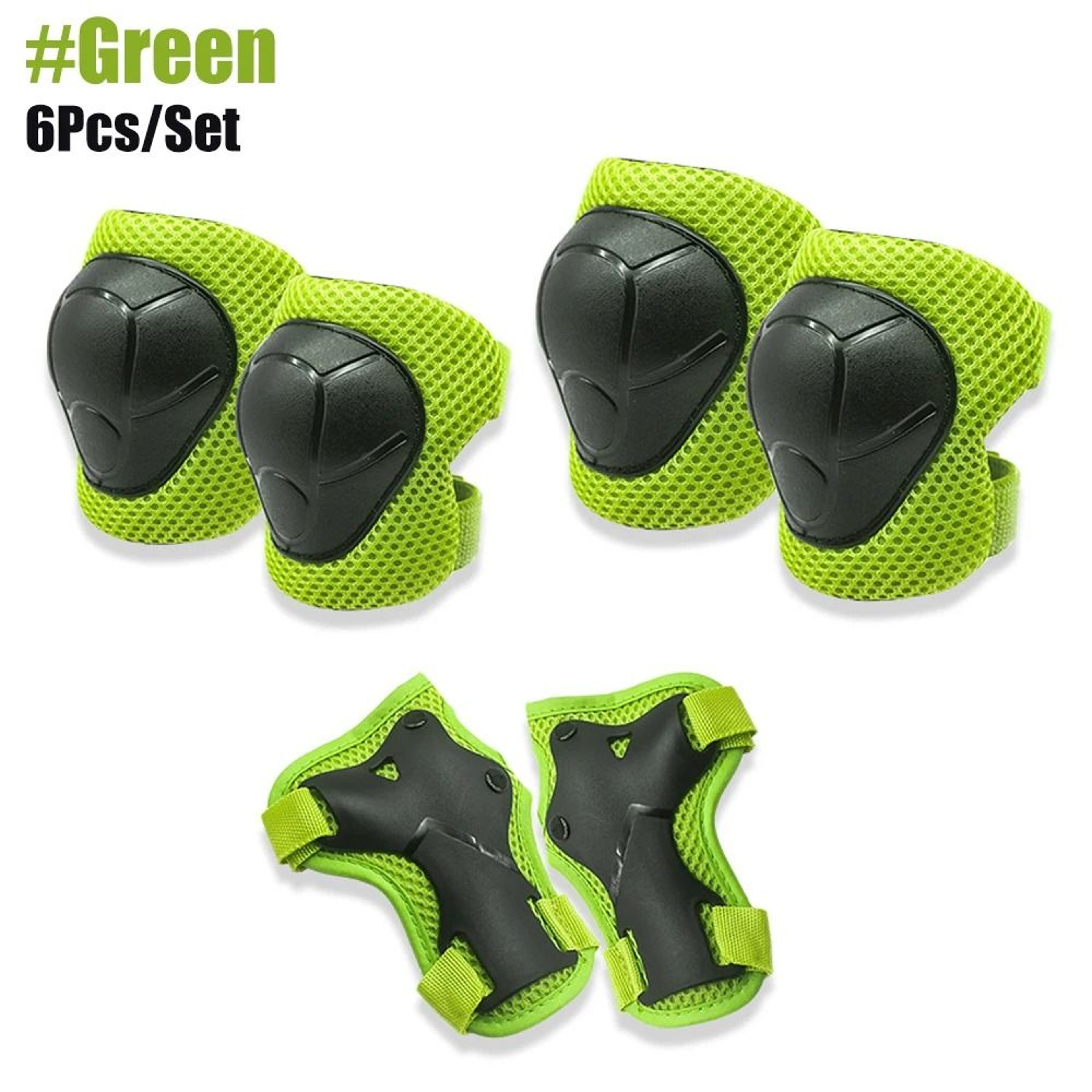 6 Piece Kids Knee Elbow And Wrist Protective Gear Set 13