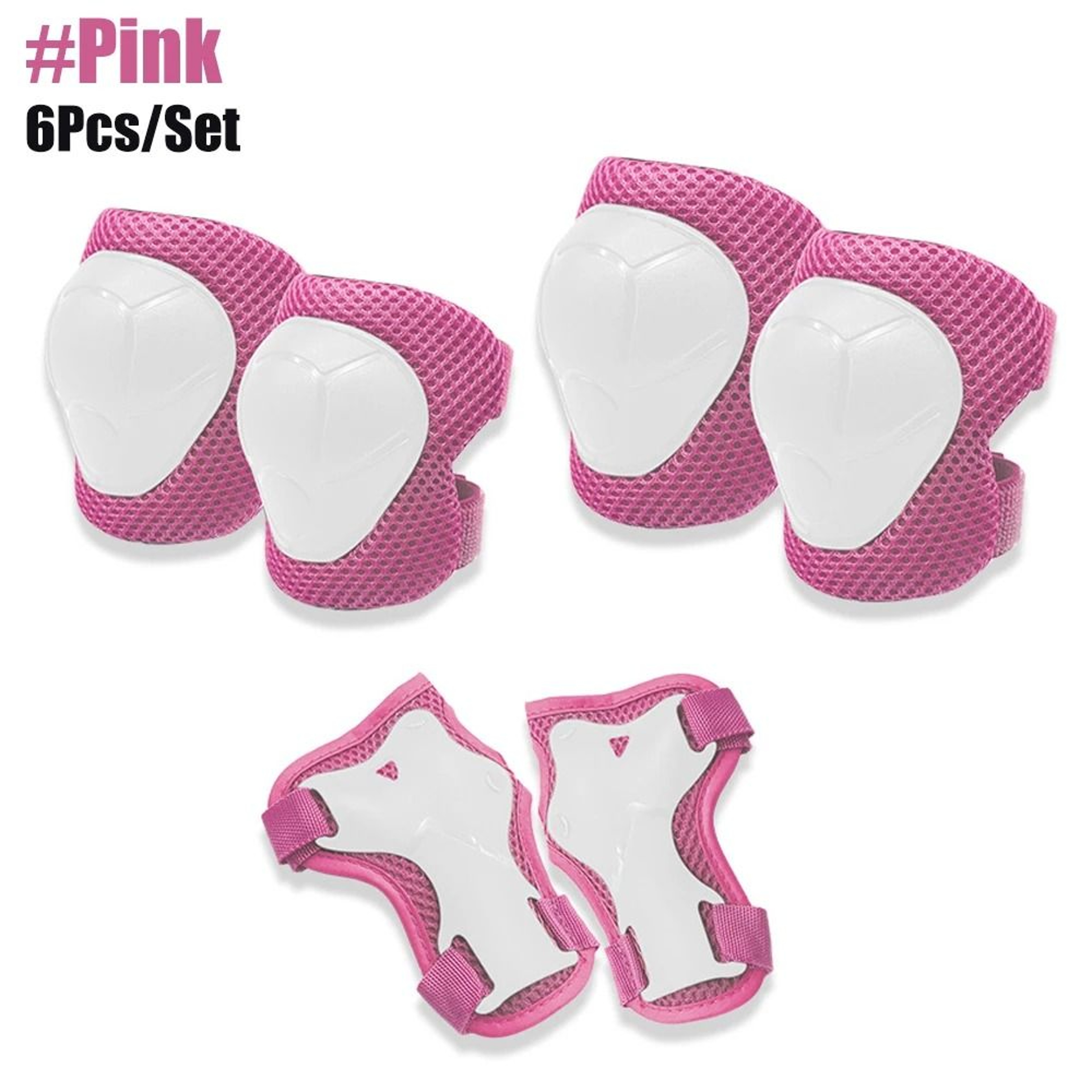 6 Piece Kids Knee Elbow And Wrist Protective Gear Set 7