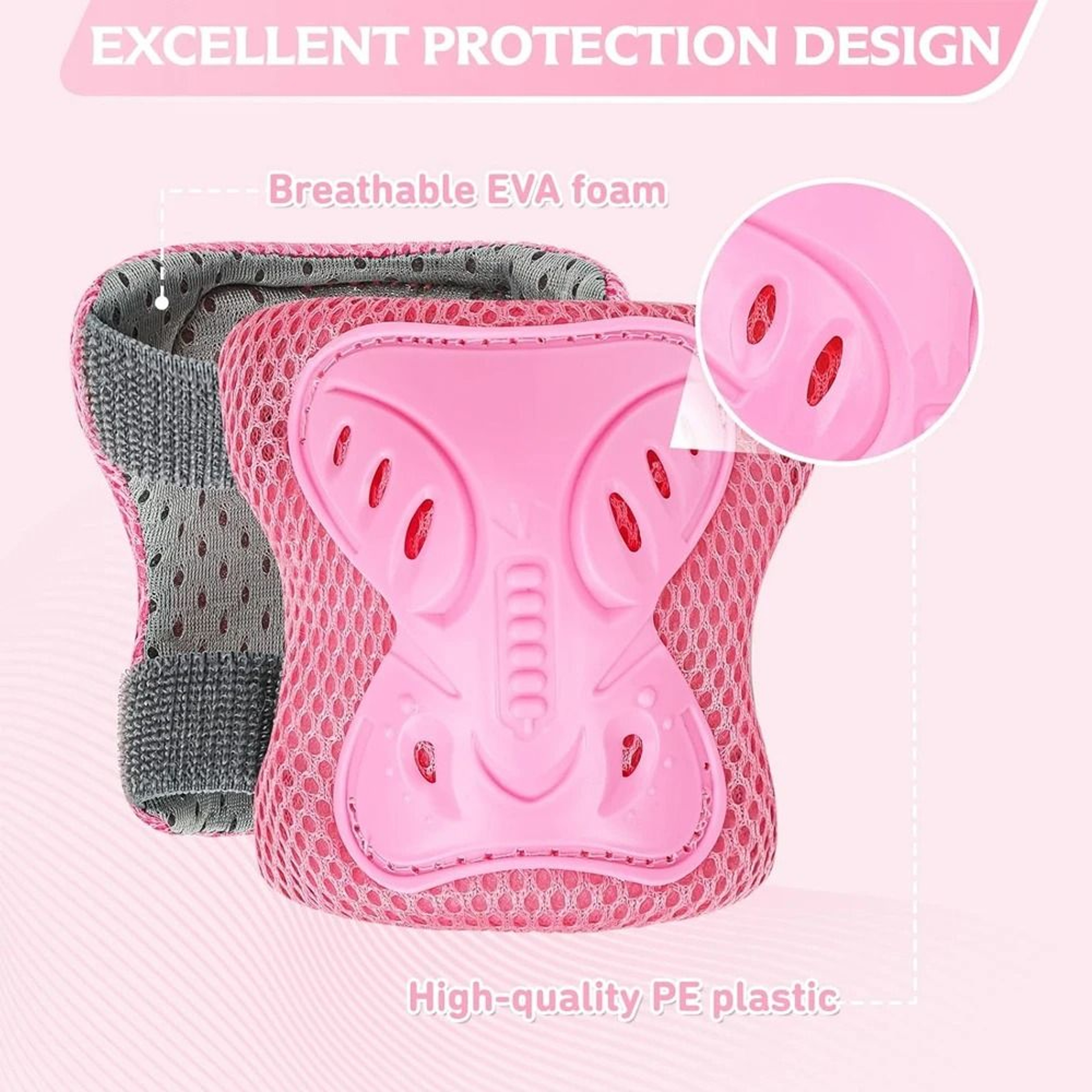 Kids Protective Pads Set With Knee Elbow And Wrist Guards 2
