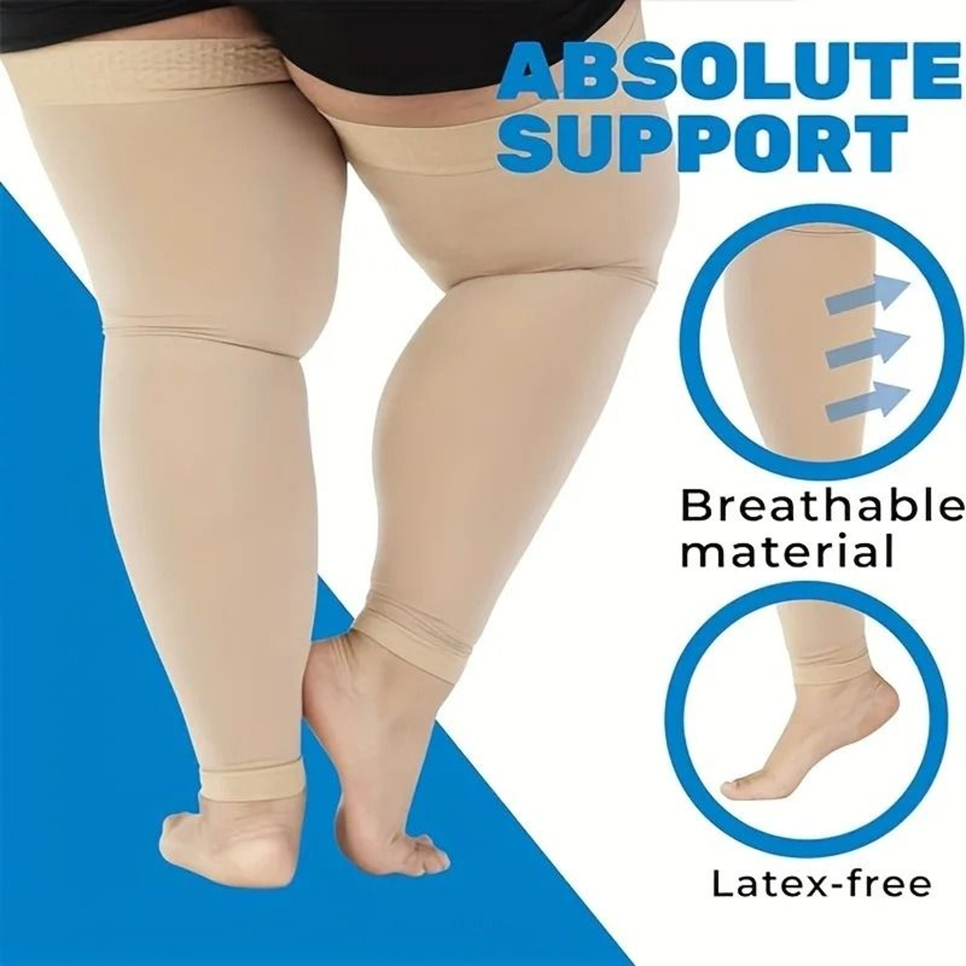 Plus Size Graduated Compression Socks For Leg Support 2