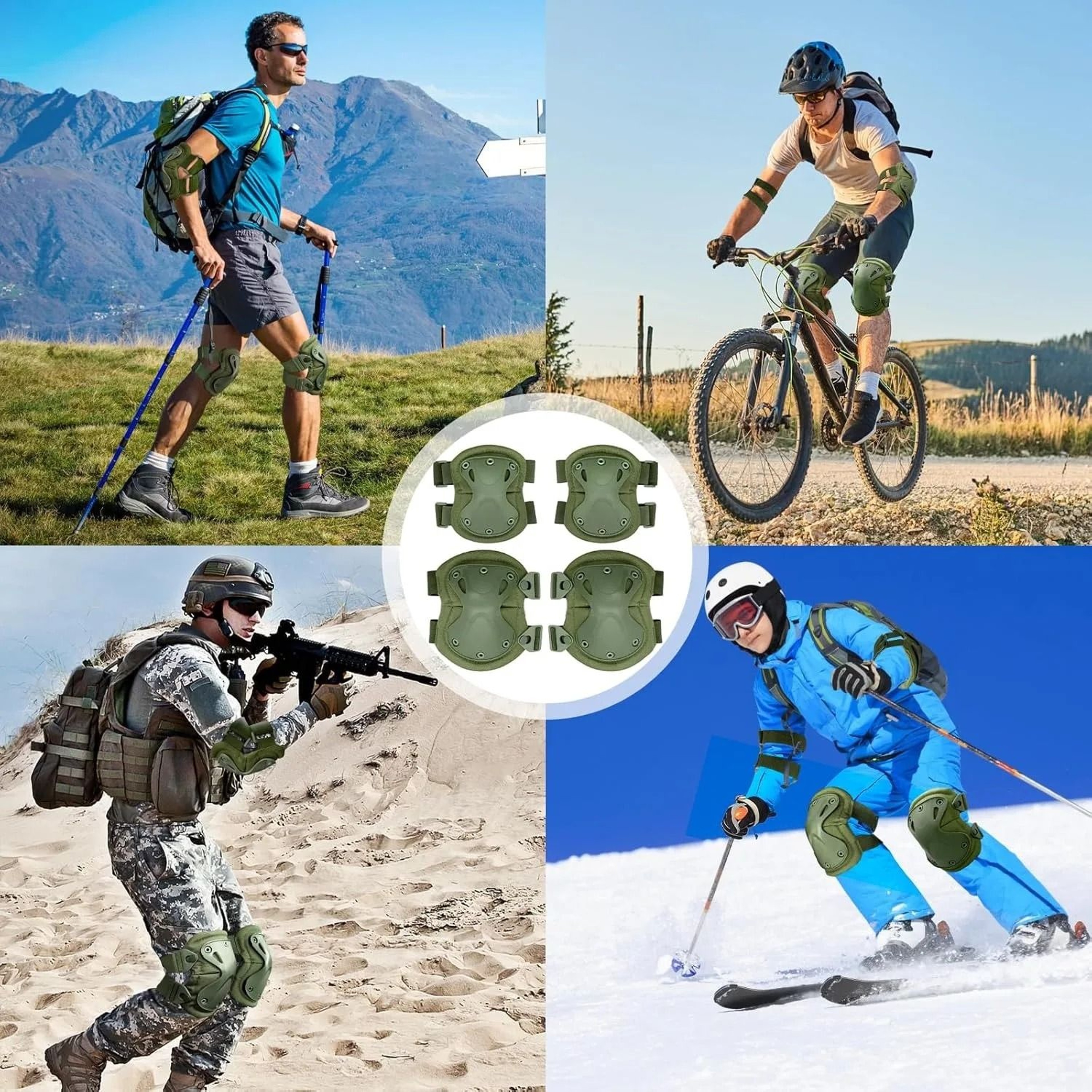 Tactical Knee And Elbow Pad Set For Outdoor Protection 5