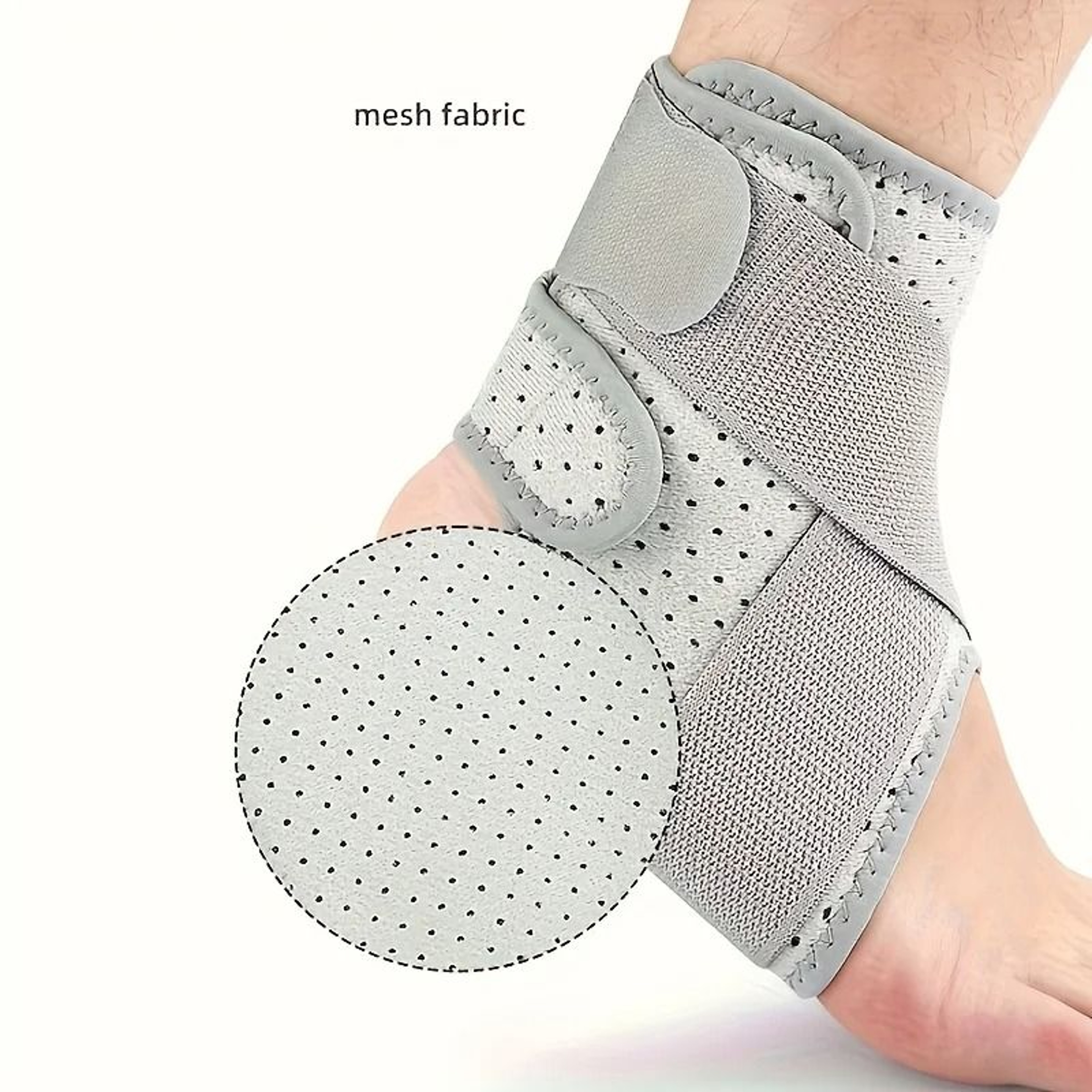 Adjustable Ankle Brace With Side Stabilizers For Sprained Ankle Support And Pain Relief 5