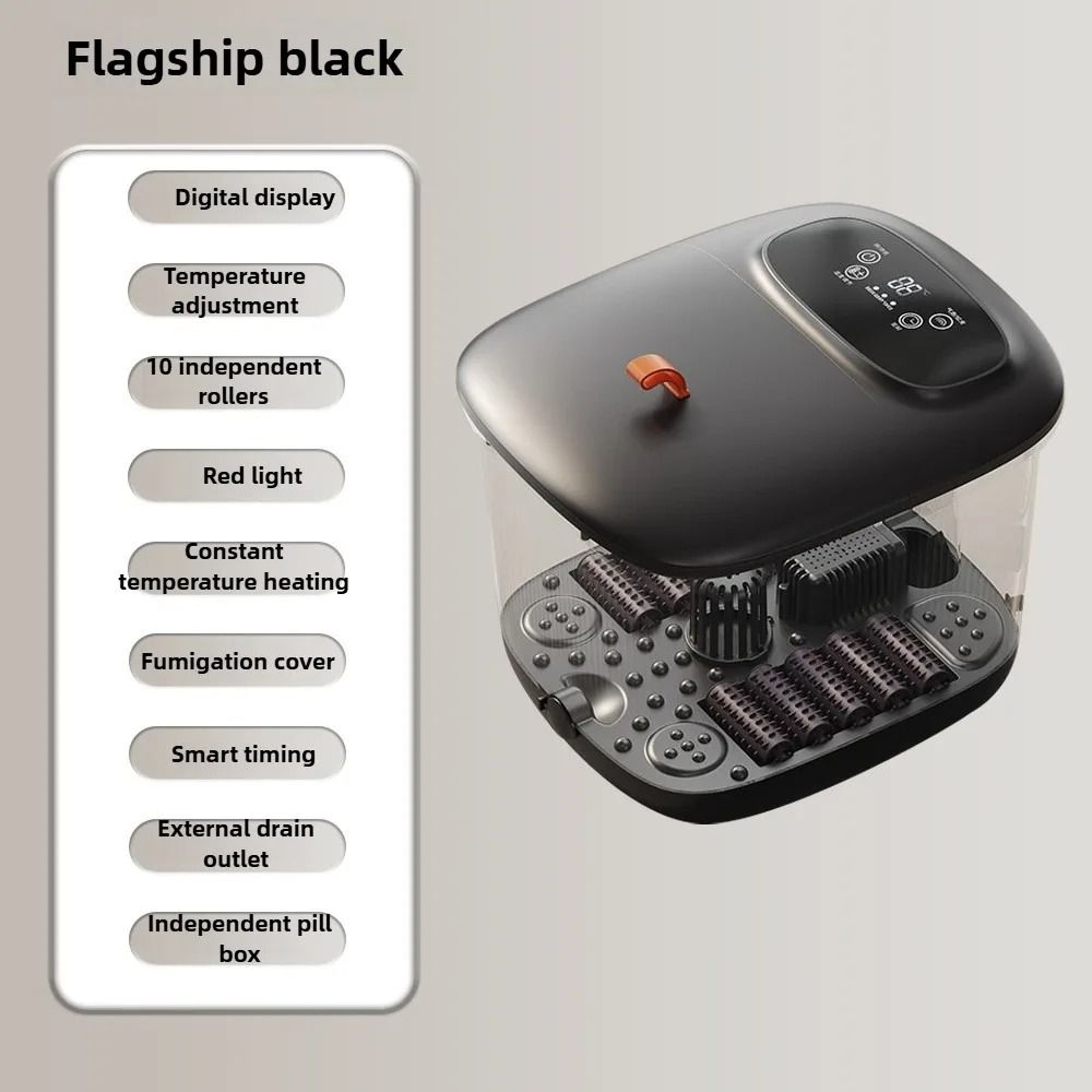 Electric Heated Foot Spa Bath Massager With Remote Control 10